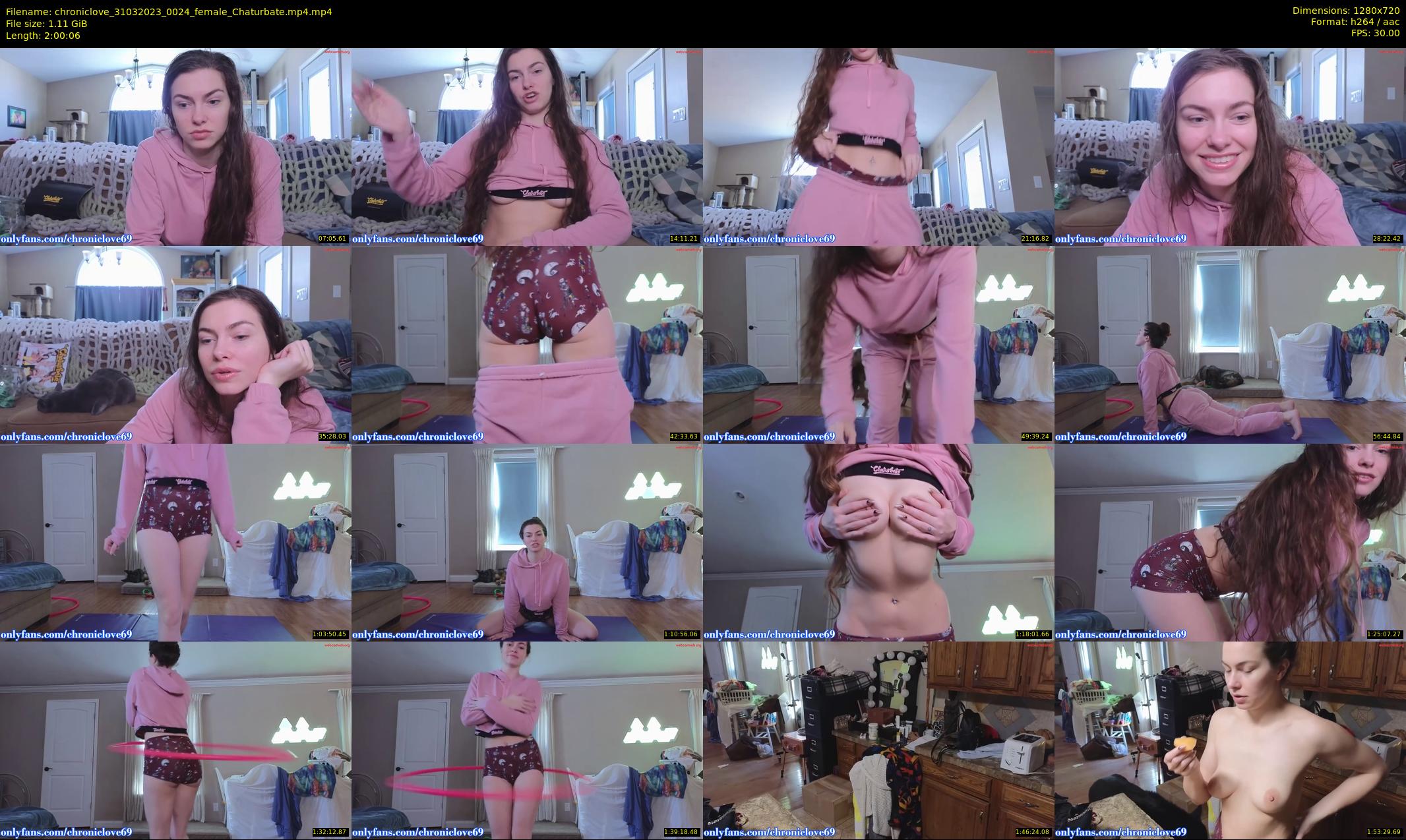chroniclove — 121 minute Chaturbate female cam show recording, 720p, Mar 31, 2023