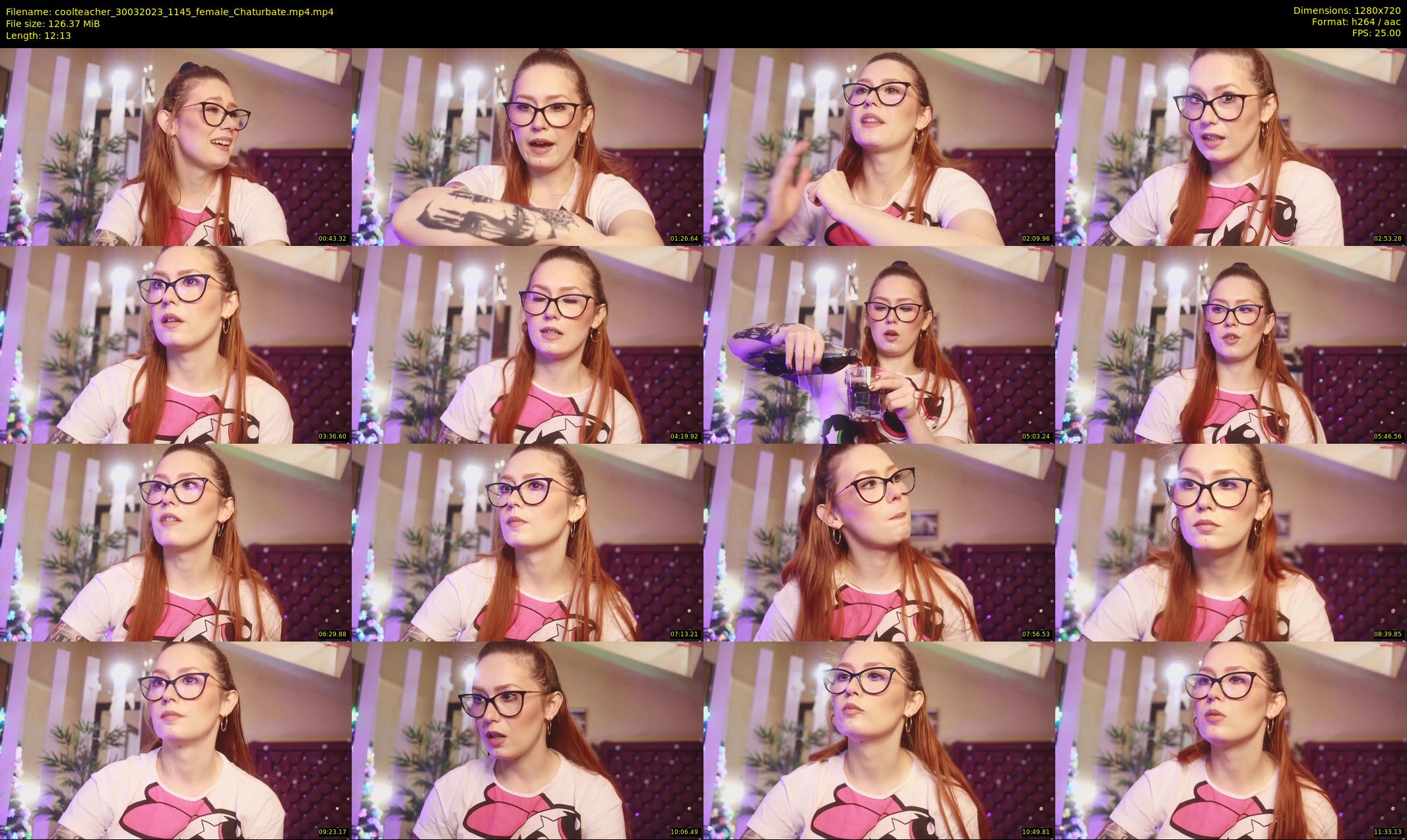 coolteacher — 13 minute Chaturbate female cam show recording, 720p, Mar 30, 2023