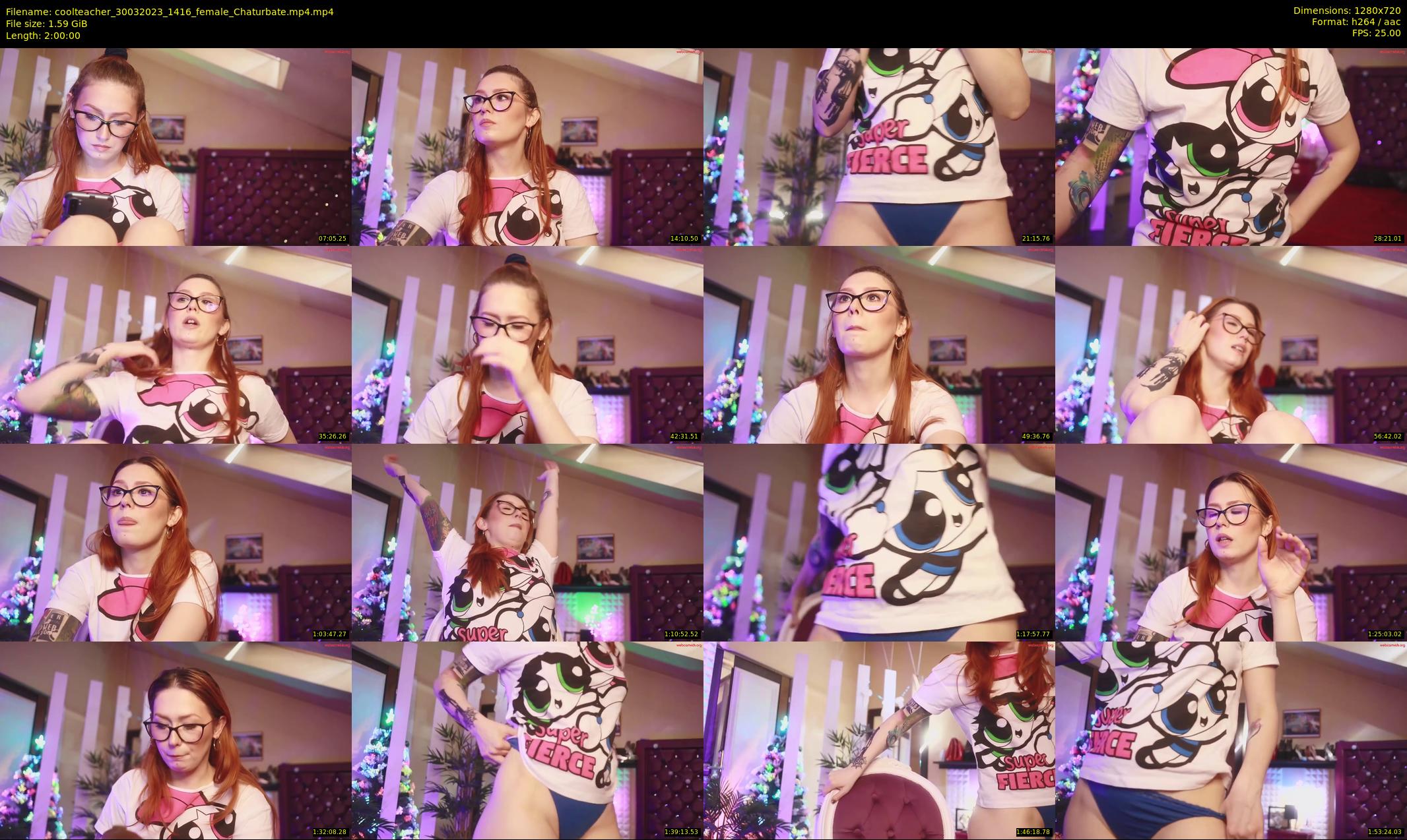 coolteacher — 120 minute Chaturbate female cam show recording, 720p, Mar 30, 2023
