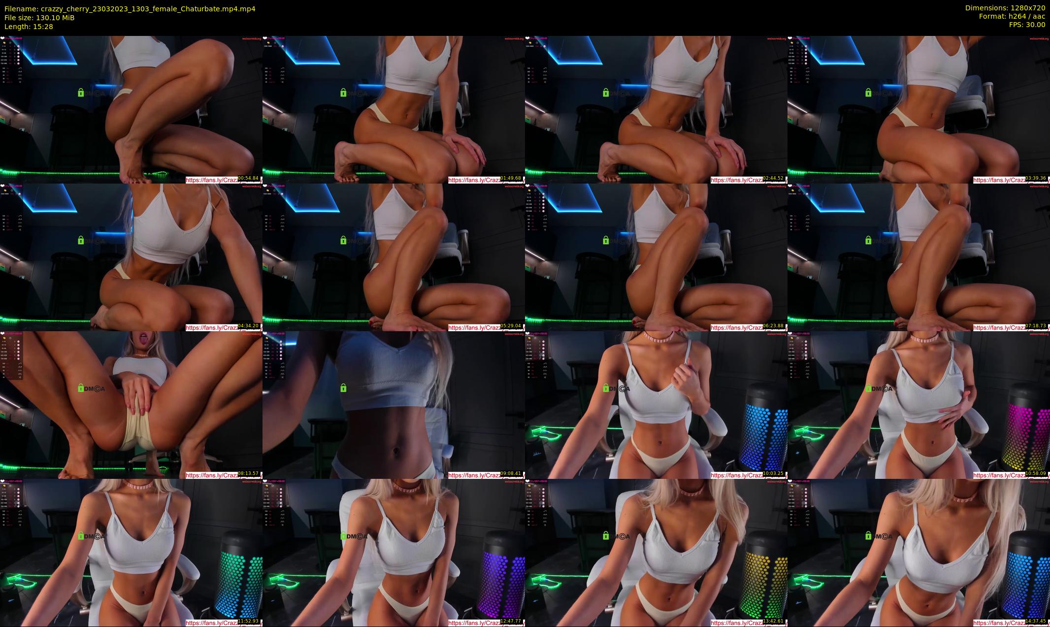 crazzy_cherry — 16 minute Chaturbate female cam show recording, 720p, Mar 23, 2023