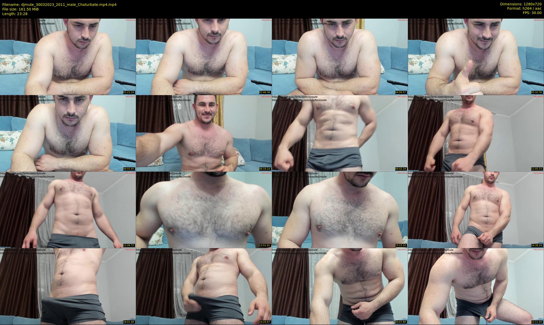 djmute — 24 minute Chaturbate male cam show recording, 720p, Mar 30, 2023