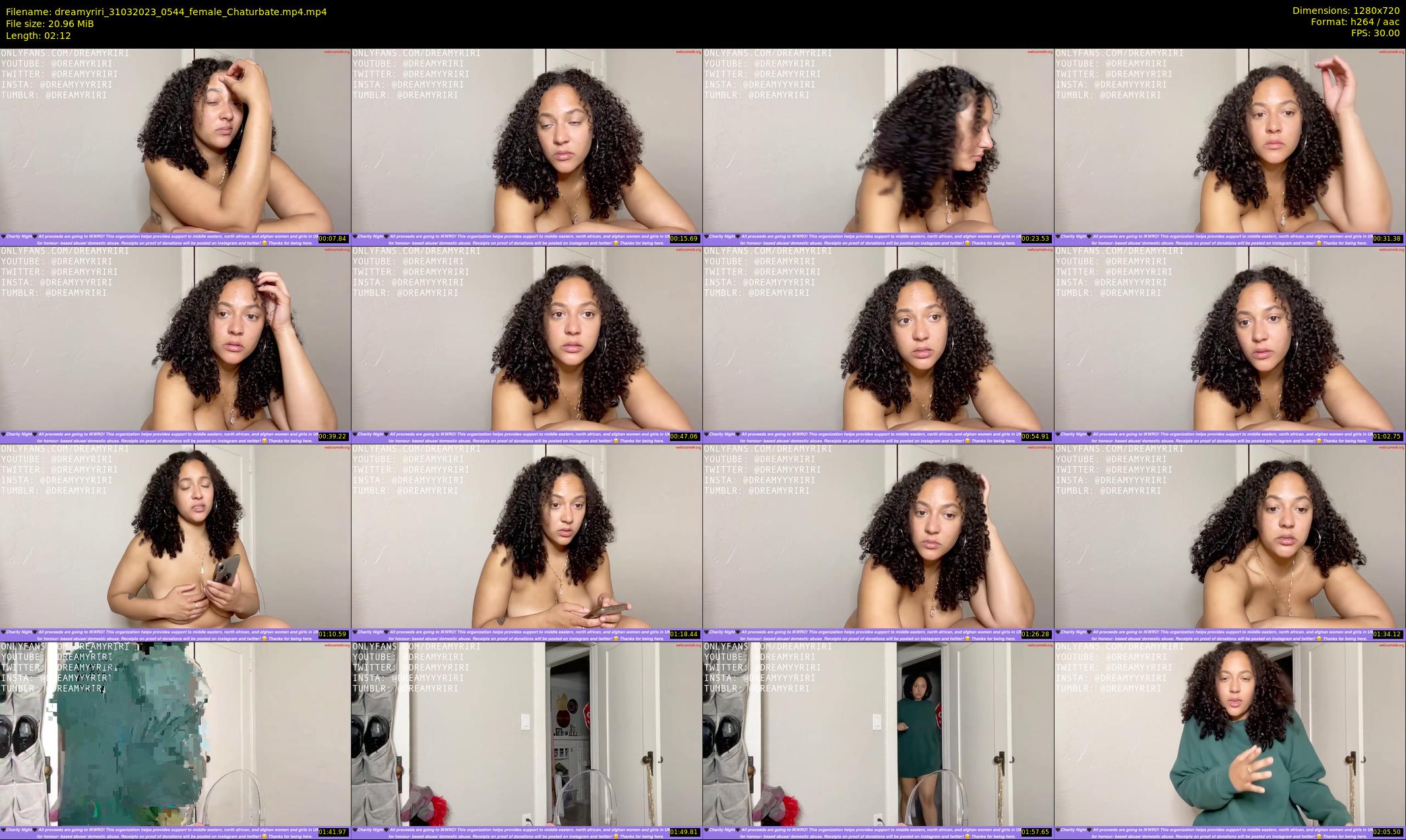dreamyriri — 3 minute Chaturbate female cam show recording, 720p, Mar 31, 2023