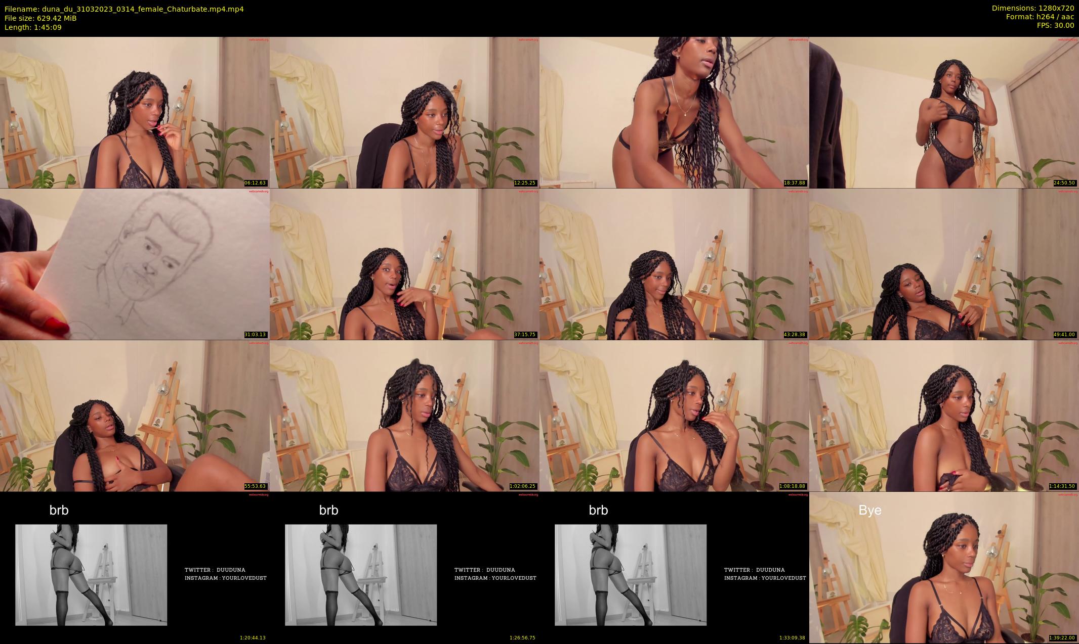 duna_du — 106 minute Chaturbate female cam show recording, 720p, Mar 31, 2023