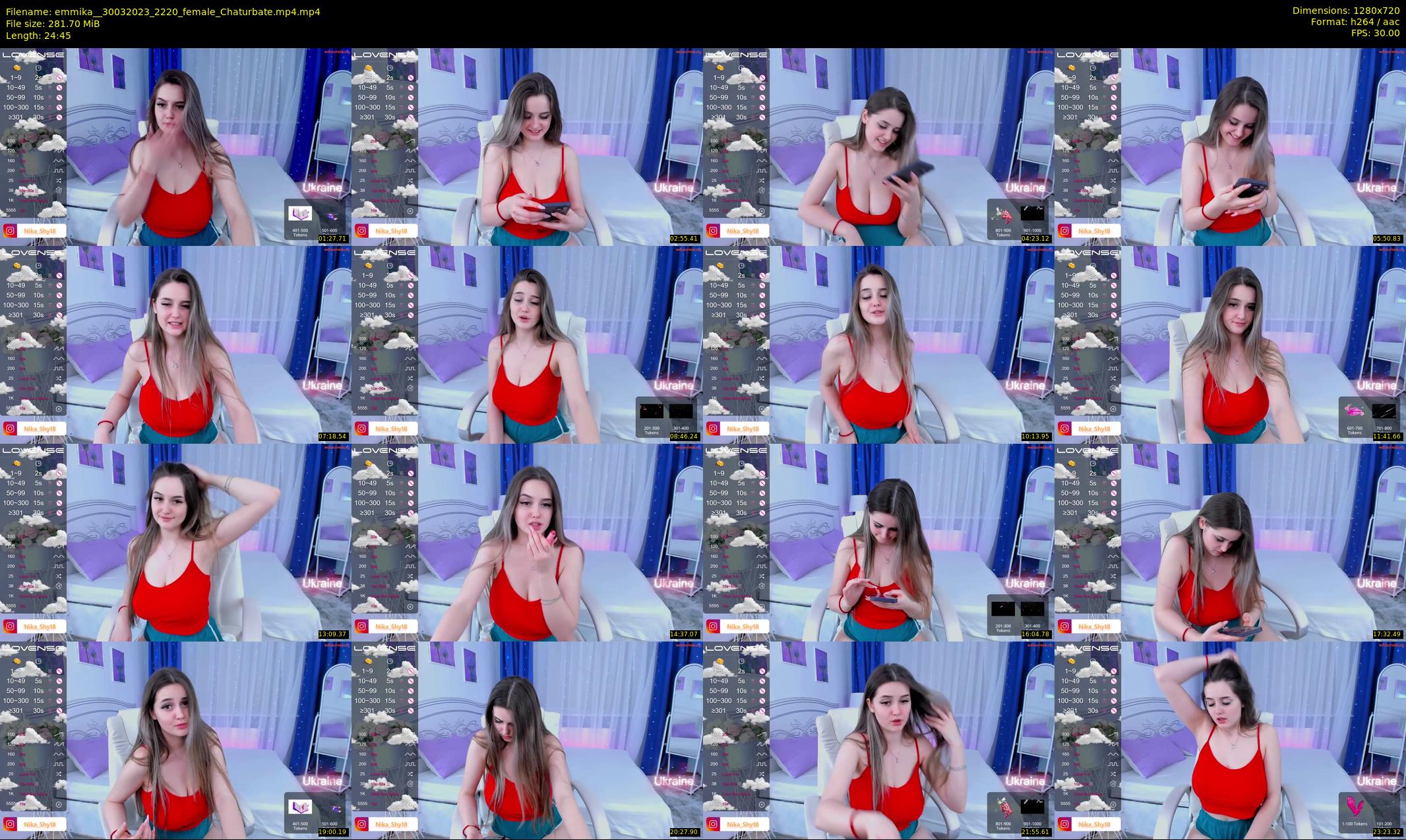 emmika_ — 25 minute Chaturbate female cam show recording, 720p, Mar 30, 2023