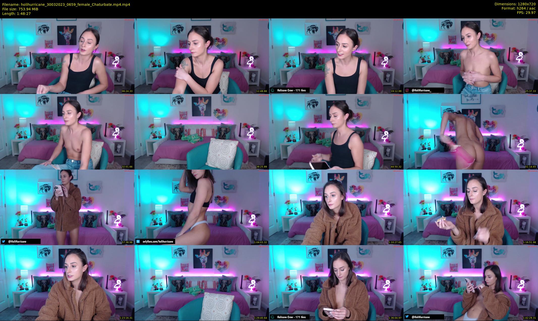 holihurricane — 109 minute Chaturbate female cam show recording, 720p, Mar 30, 2023