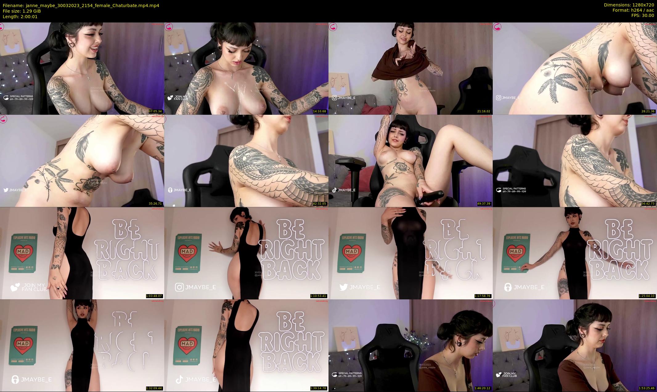 janne_maybe — 121 minute Chaturbate female cam show recording, 720p, Mar 30, 2023
