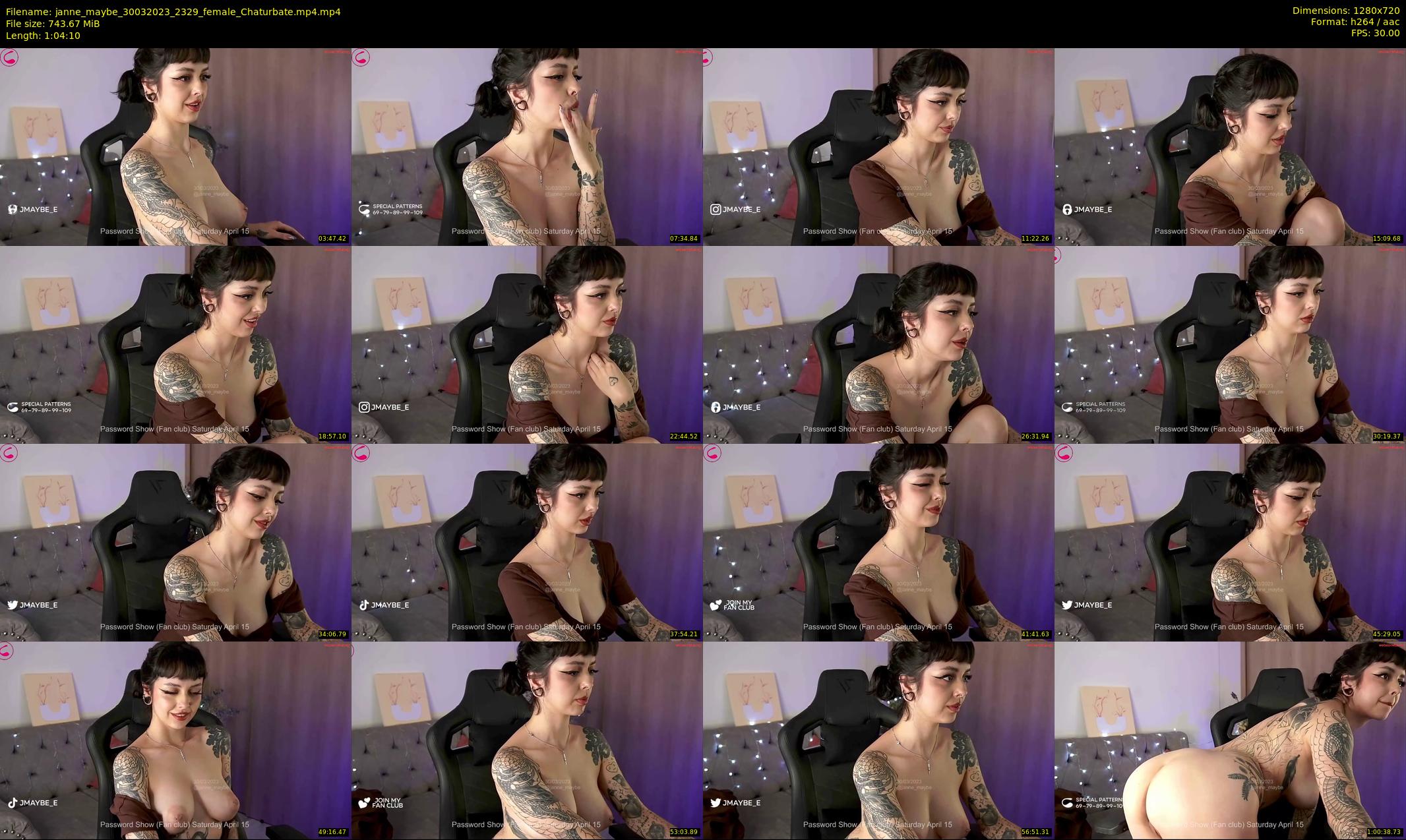 janne_maybe — 65 minute Chaturbate female cam show recording, 720p, Mar 30, 2023