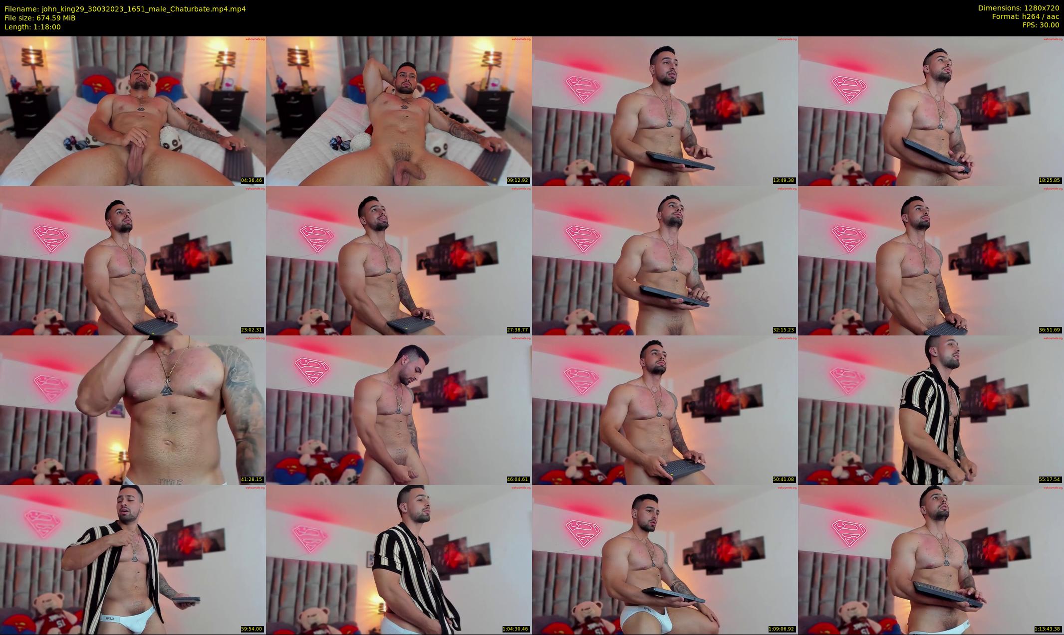 john_king29 — 78 minute Chaturbate male cam show recording, 720p, Mar 30, 2023