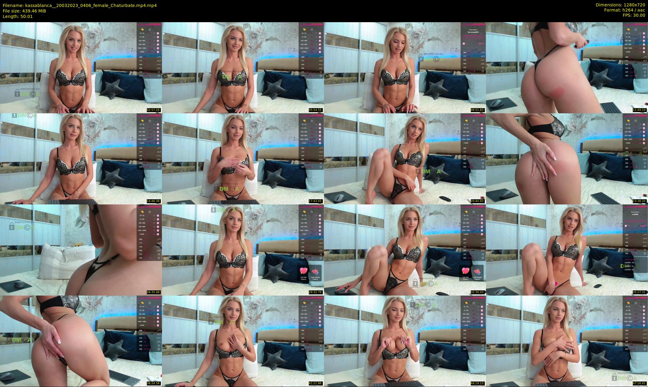 kassablanca_ — 51 minute Chaturbate female cam show recording, 720p, Mar 20, 2023