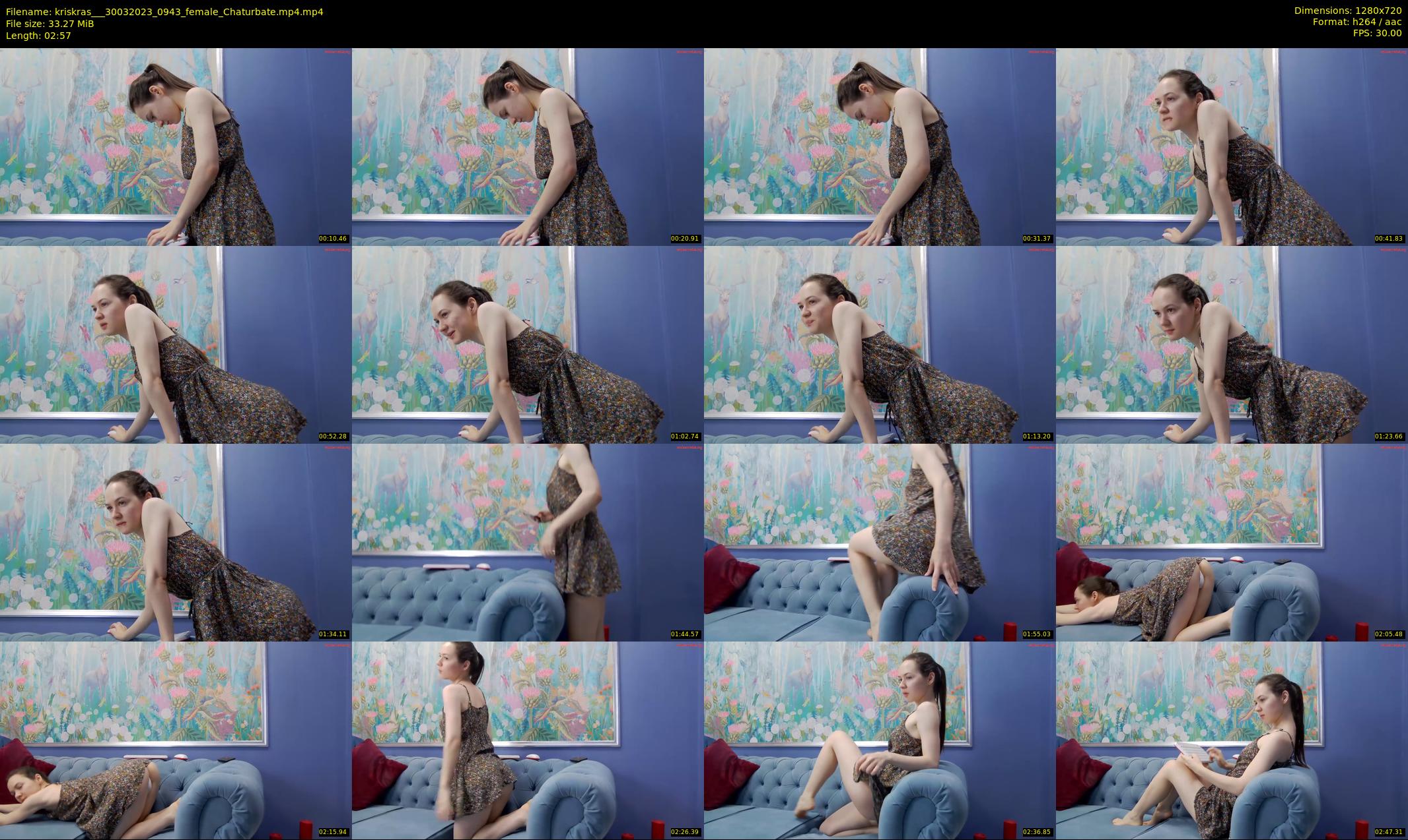 kriskras__ — 3 minute Chaturbate female cam show recording, 720p, Mar 30, 2023