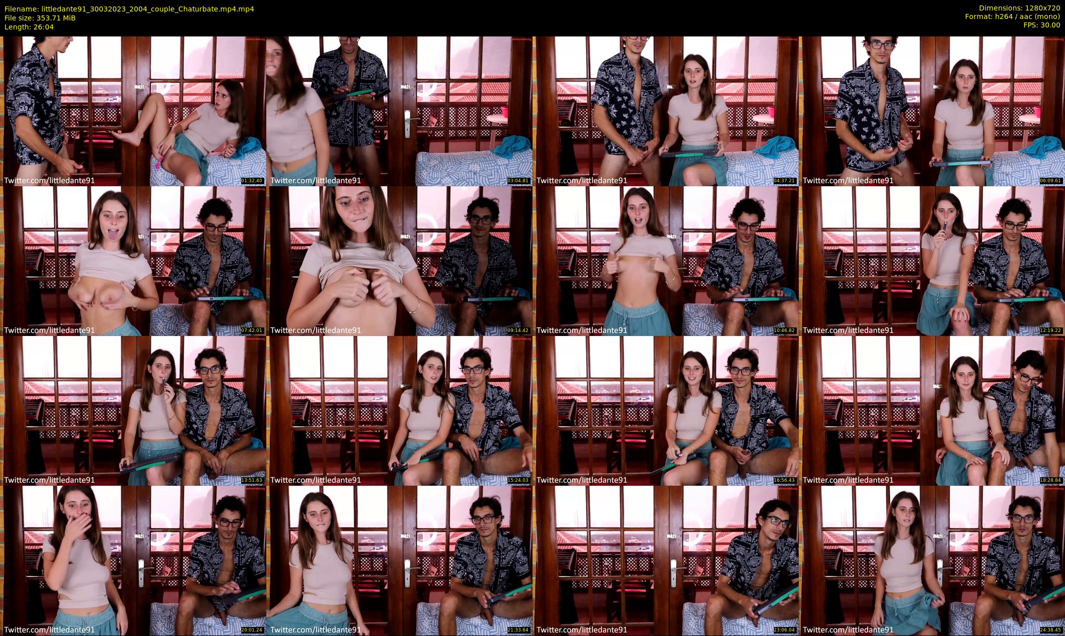 littledante91 — 27 minute Chaturbate couple cam show recording, 720p, Mar 30, 2023