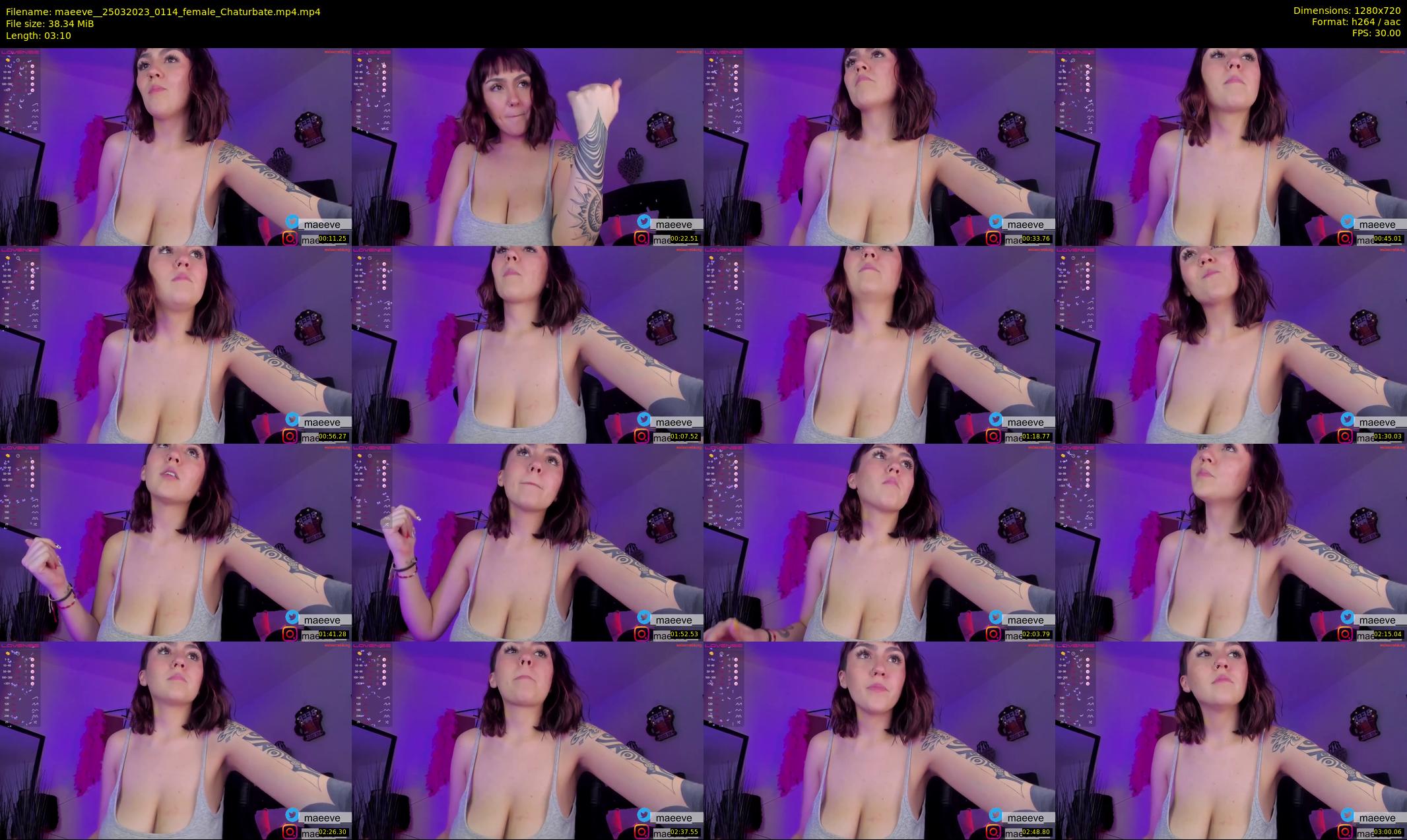 maeeve_ — 4 minute Chaturbate female cam show recording, 720p, Mar 25, 2023