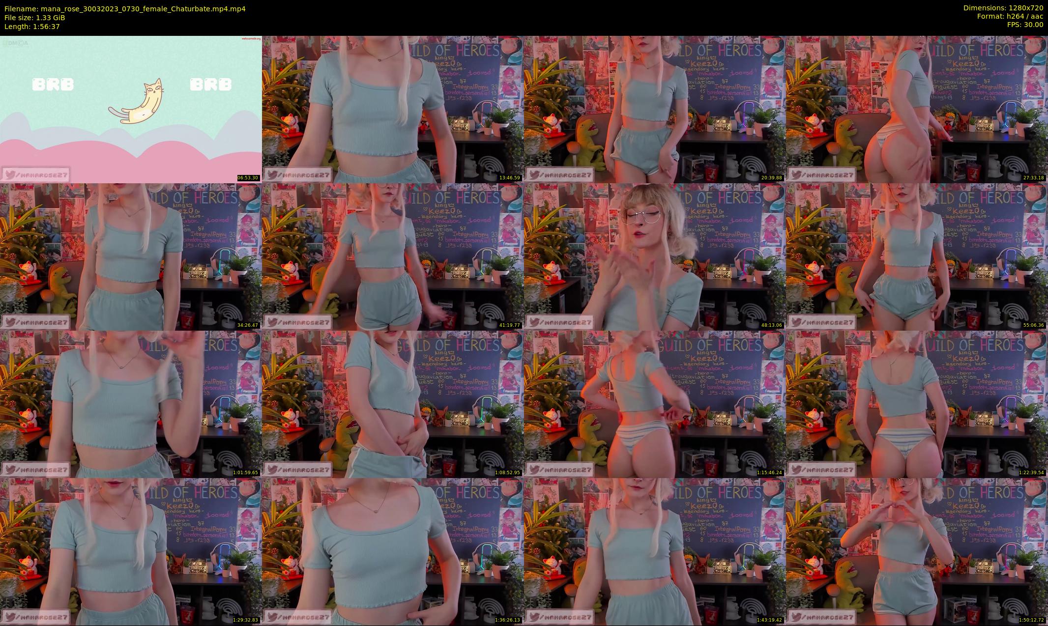 mana_rose — 117 minute Chaturbate female cam show recording, 720p, Mar 30, 2023