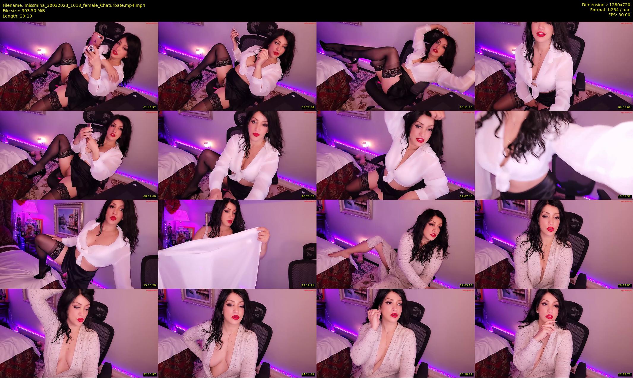 missmina — 30 minute Chaturbate female cam show recording, 720p, Mar 30, 2023