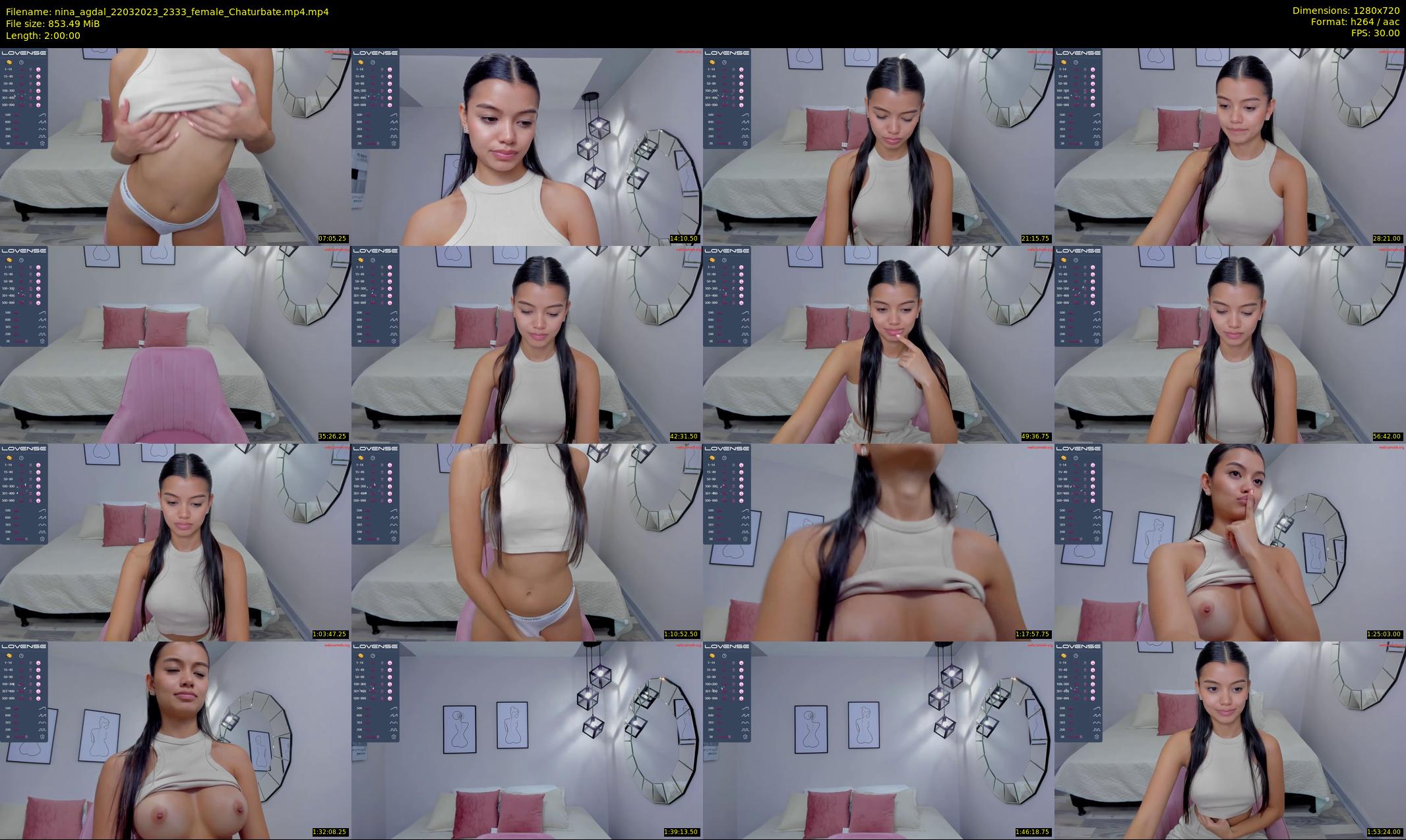 nina_agdal — 120 minute Chaturbate female cam show recording, 720p, Mar 22, 2023