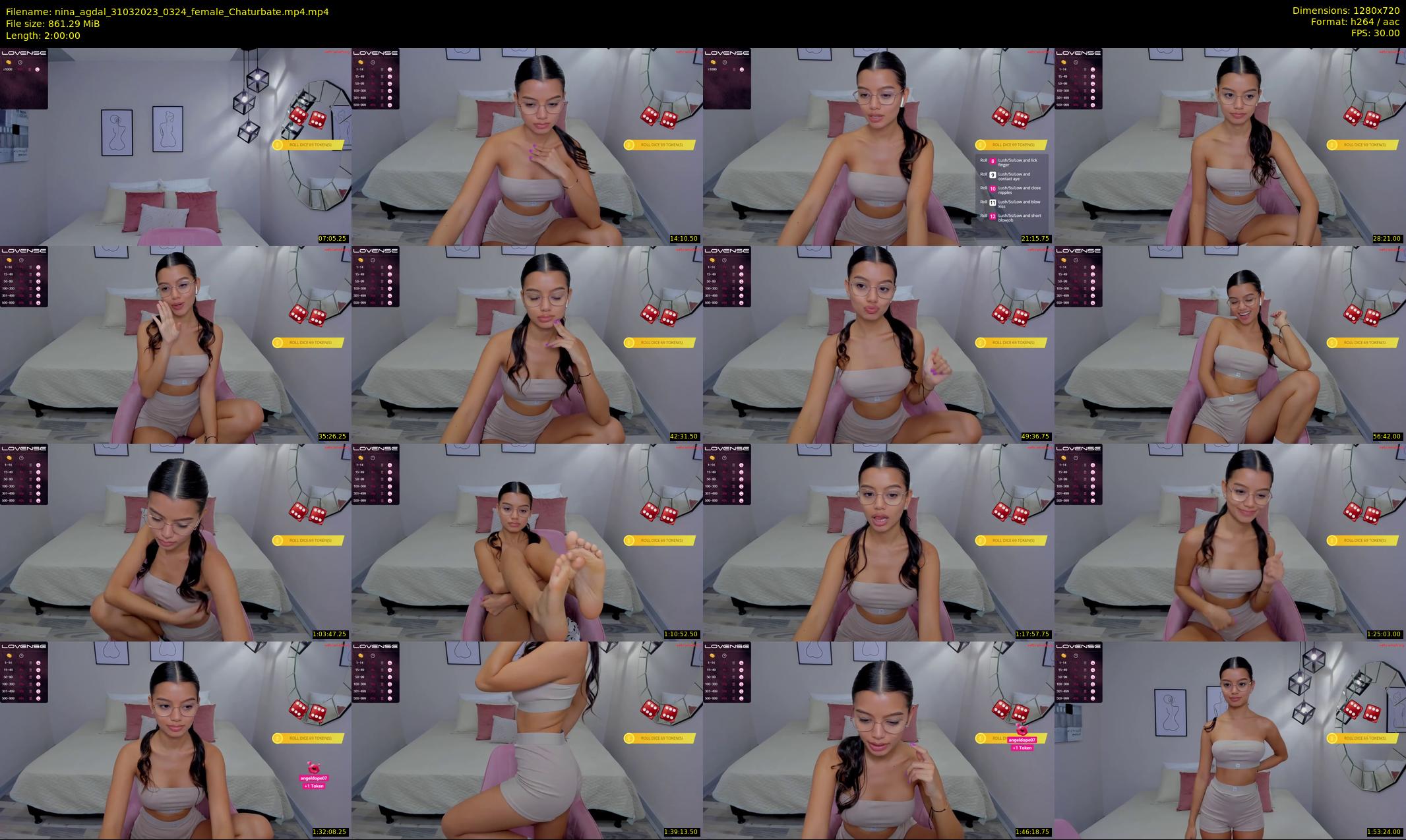 nina_agdal — 120 minute Chaturbate female cam show recording, 720p, Mar 31, 2023