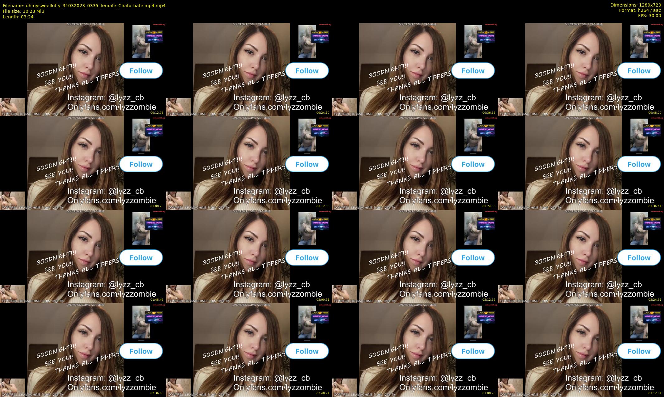ohmysweetkitty — 4 minute Chaturbate female cam show recording, 720p, Mar 31, 2023