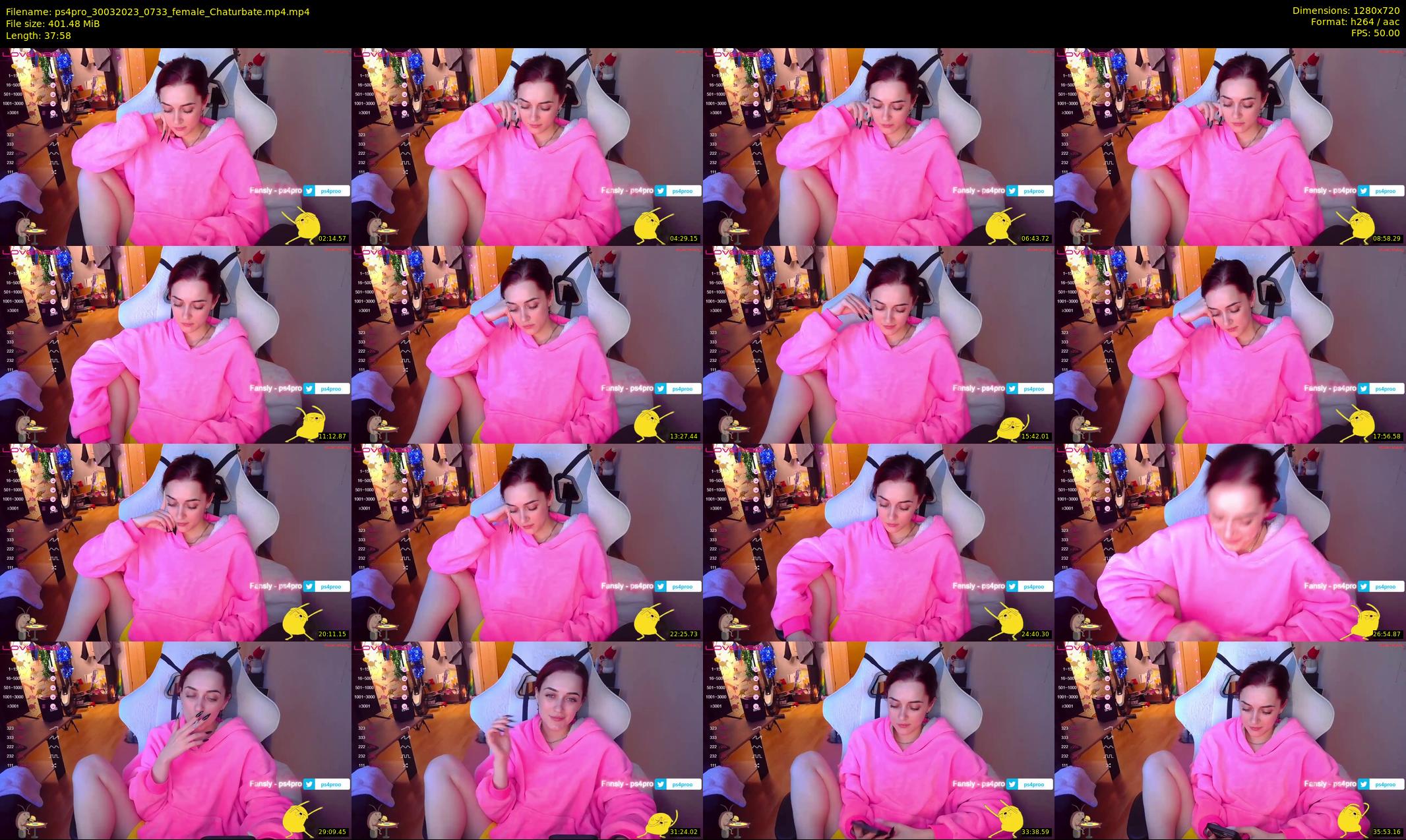 ps4pro — 38 minute Chaturbate female cam show recording, 720p, Mar 30, 2023