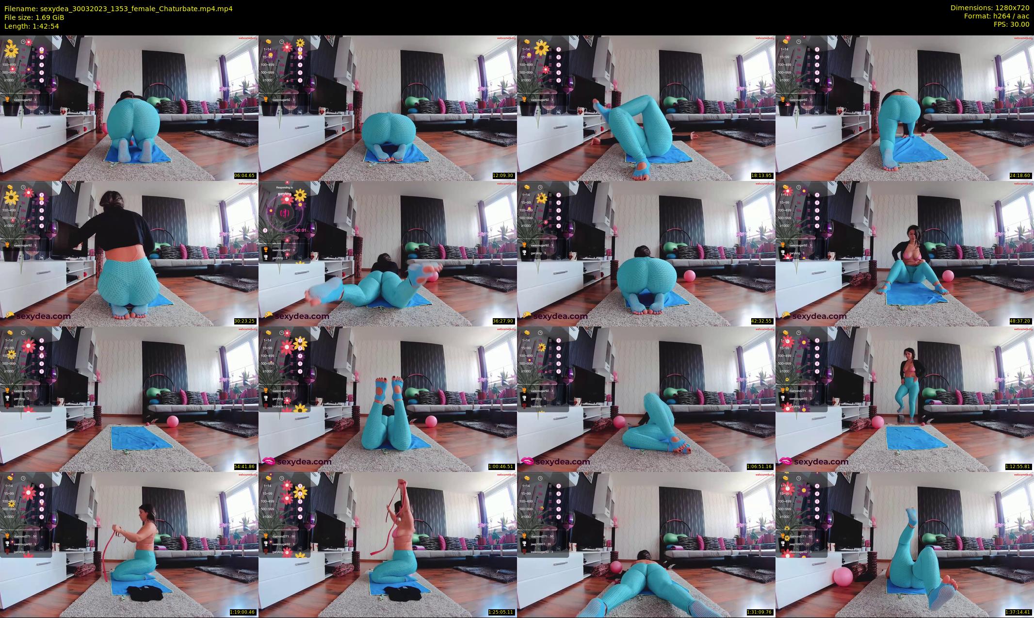 sexydea — 103 minute Chaturbate female cam show recording, 720p, Mar 30, 2023