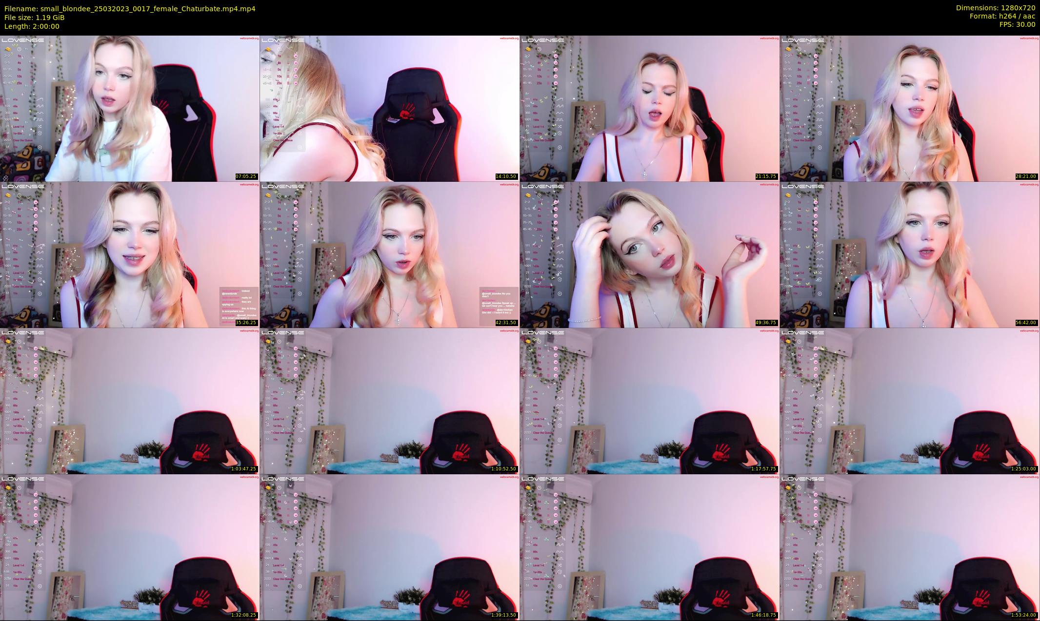 small_blondee — 120 minute Chaturbate female cam show recording, 720p, Mar 25, 2023