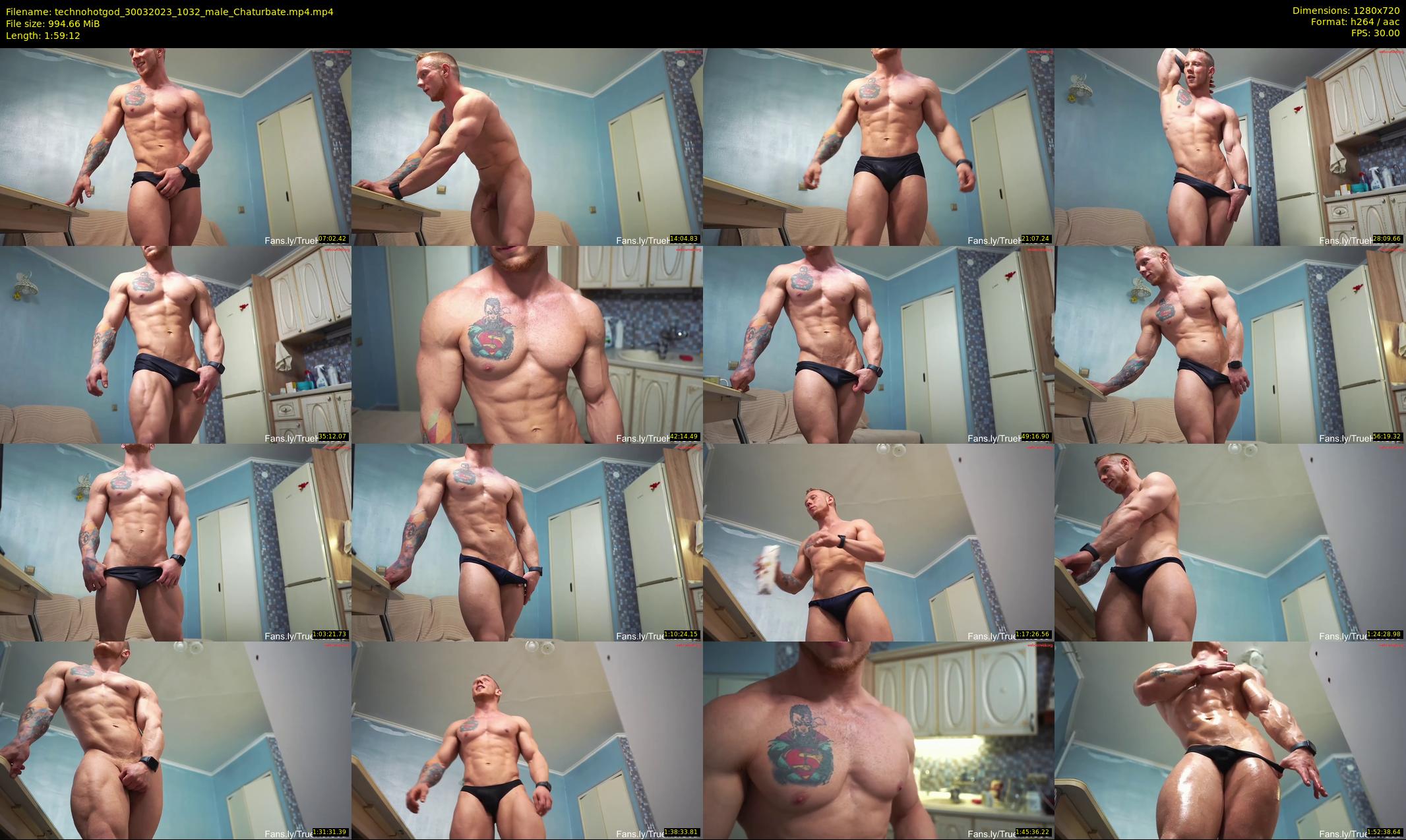 technohotgod — 120 minute Chaturbate male cam show recording, 720p, Mar 30, 2023