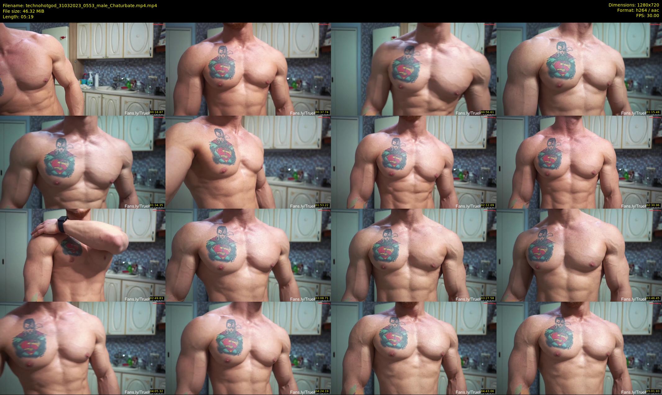 technohotgod — 6 minute Chaturbate male cam show recording, 720p, Mar 31, 2023