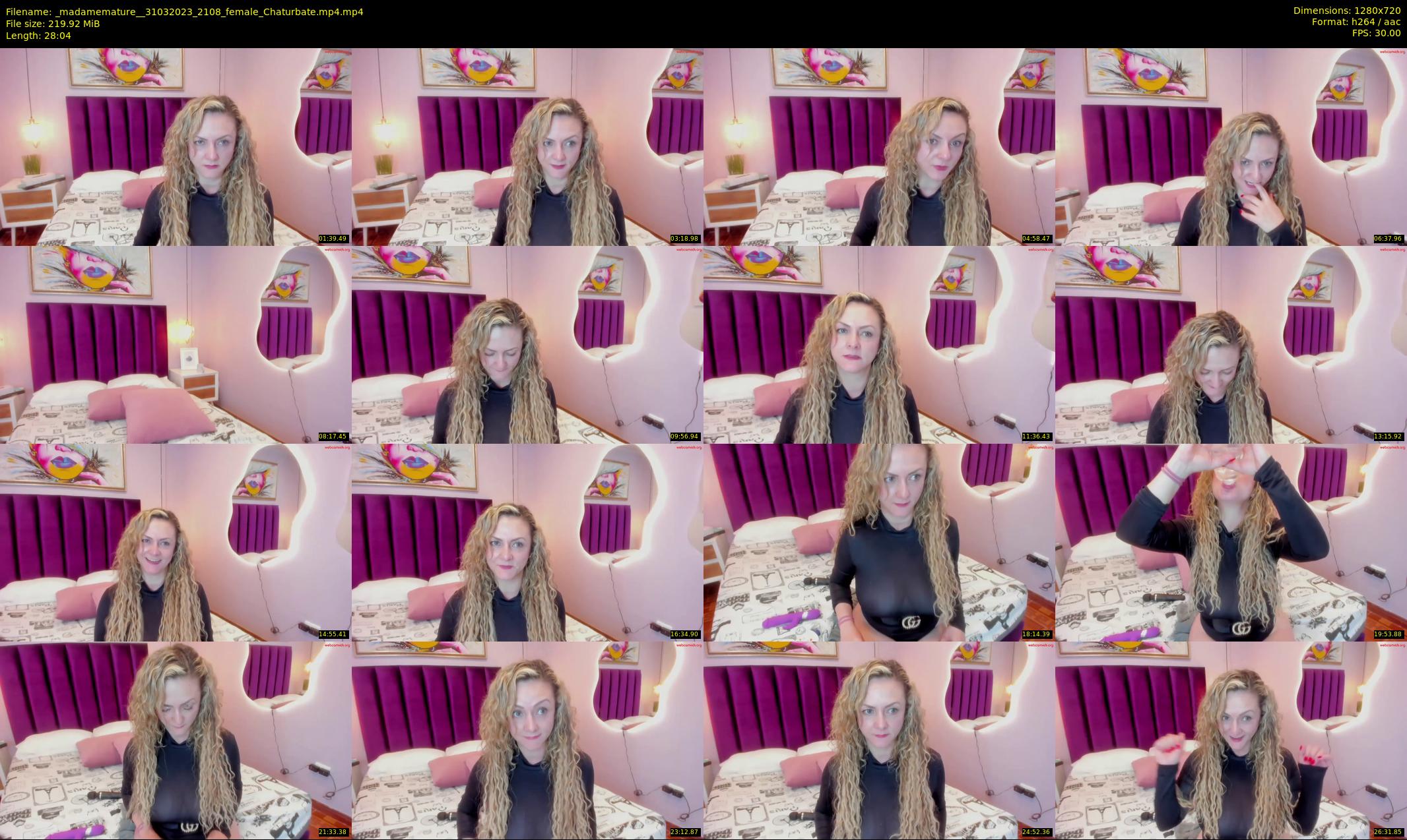 _madamemature_ — 29 minute Chaturbate female cam show recording, 720p, Mar 31, 2023