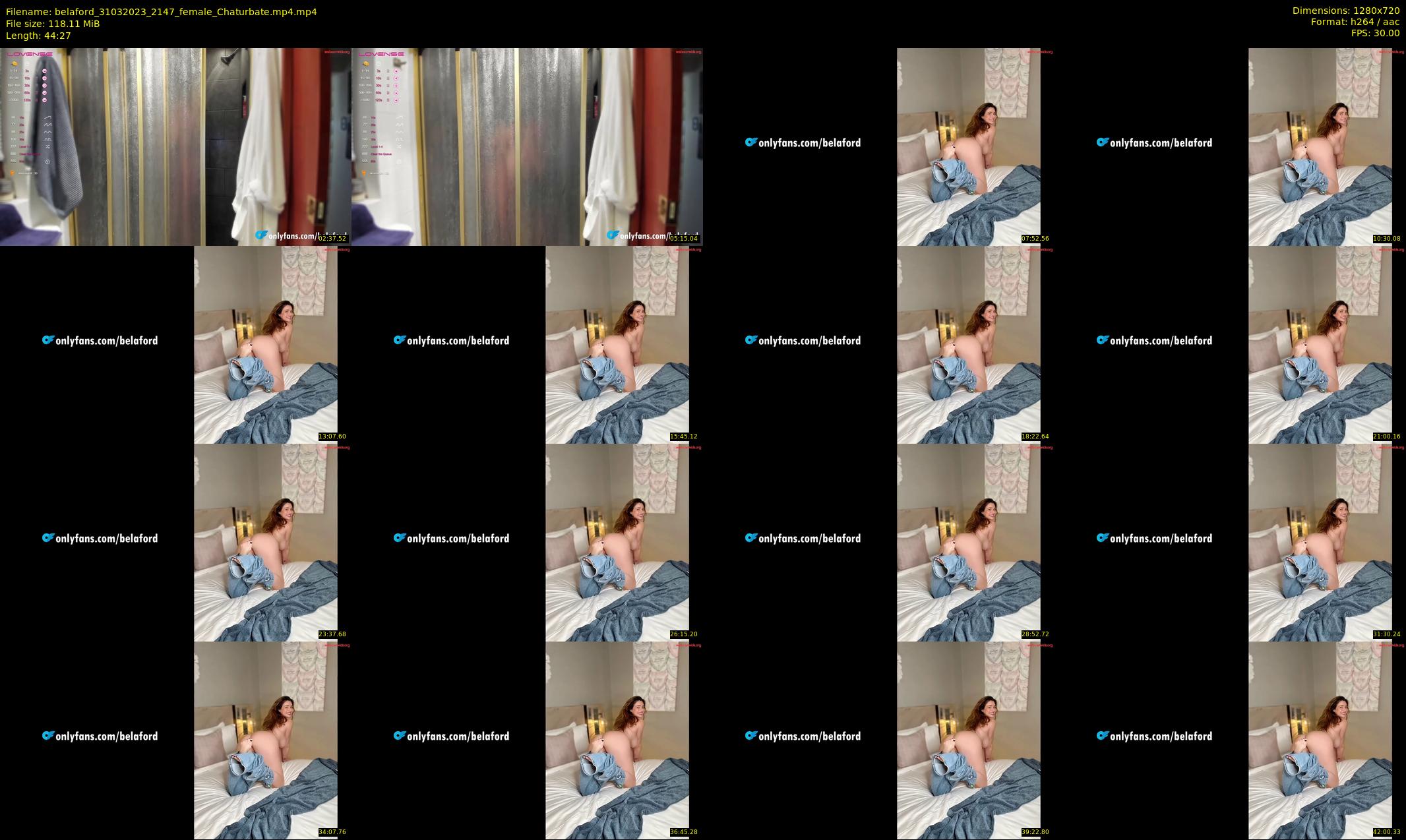 belaford — 45 minute Chaturbate female cam show recording, 720p, Mar 31, 2023