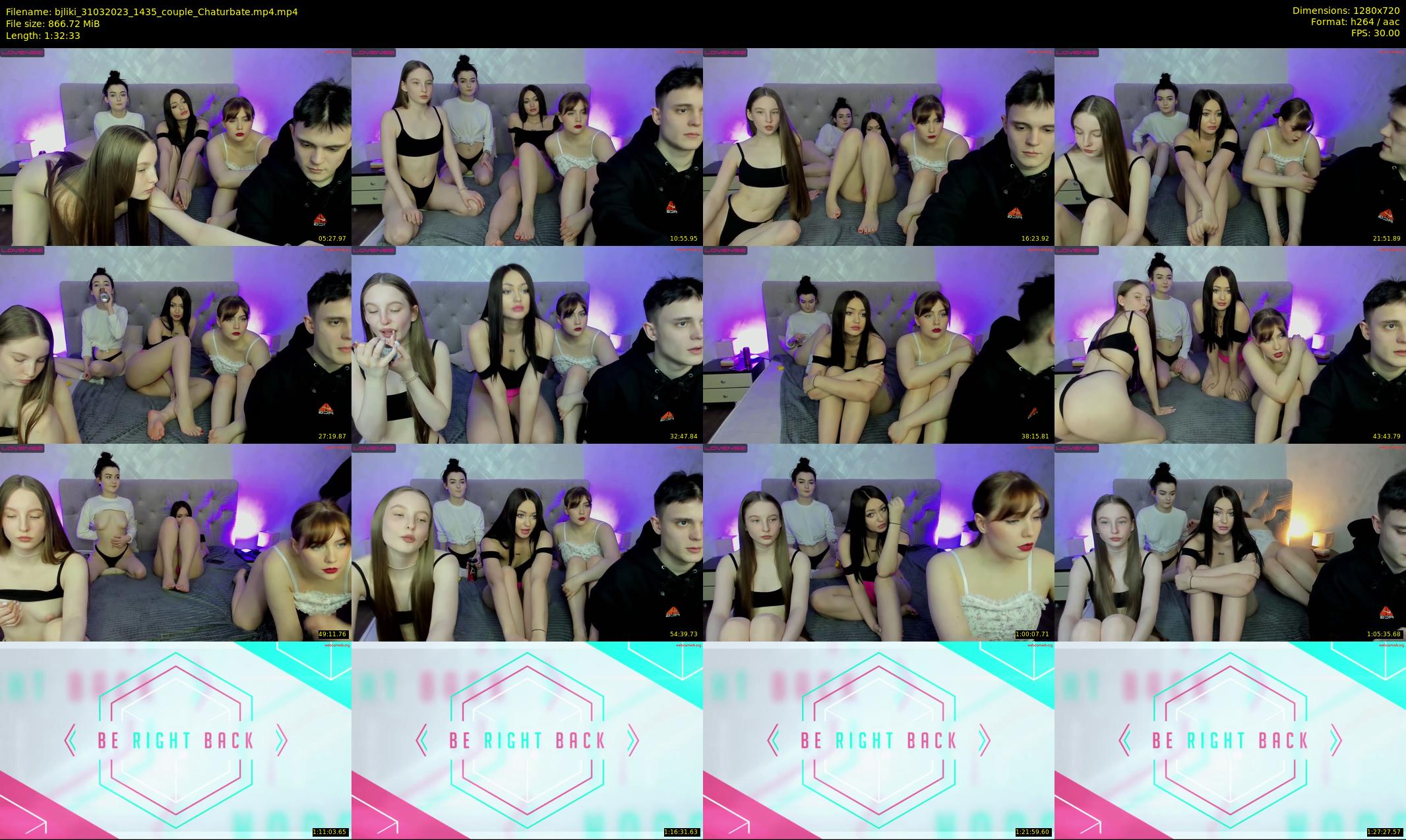bjliki — 93 minute Chaturbate couple cam show recording, 720p, Mar 31, 2023