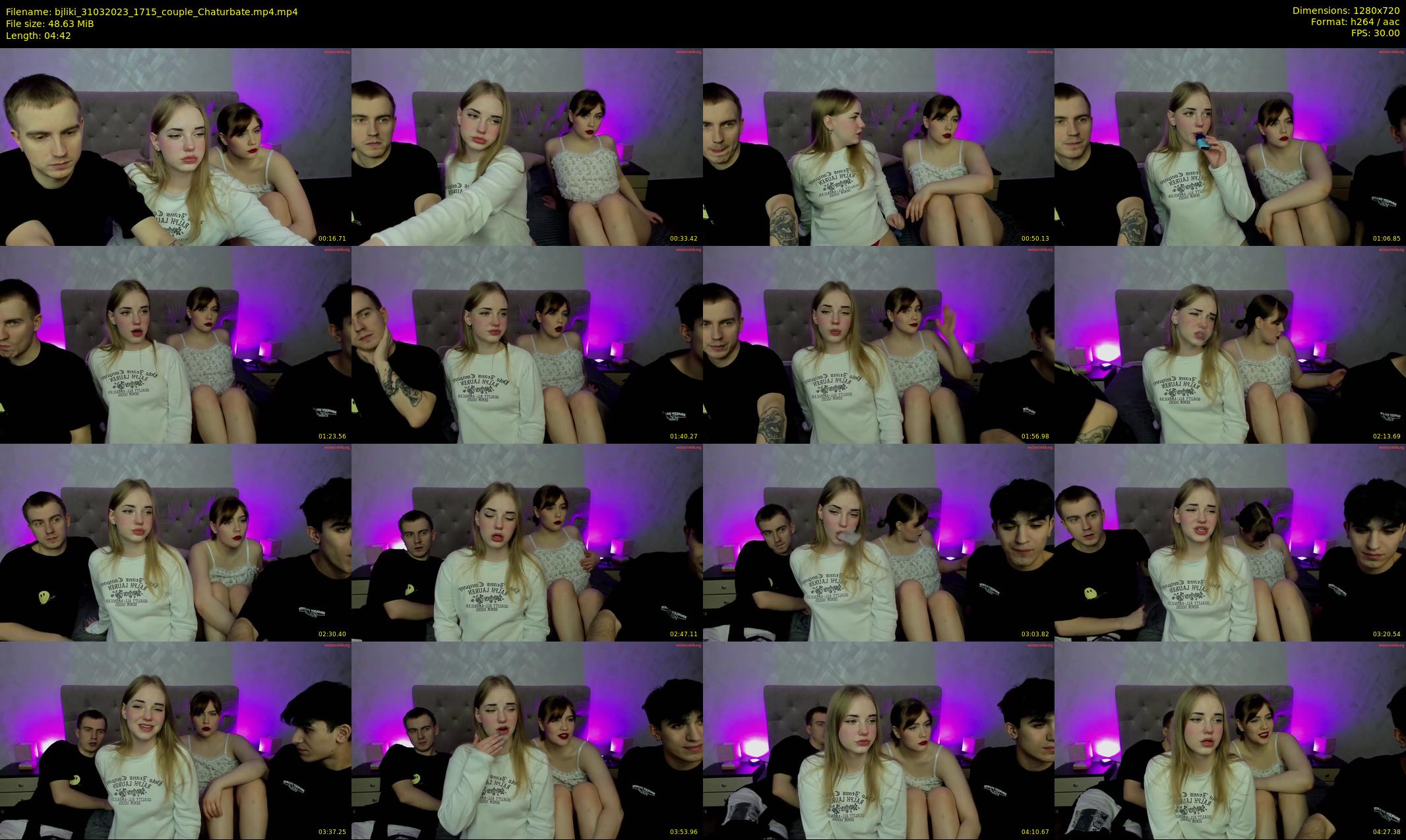 bjliki — 5 minute Chaturbate couple cam show recording, 720p, Mar 31, 2023