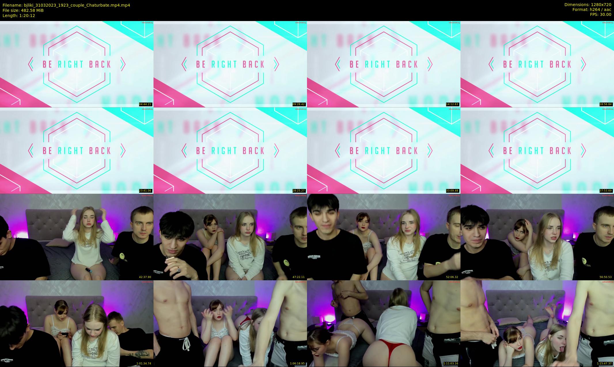 bjliki — 81 minute Chaturbate couple cam show recording, 720p, Mar 31, 2023