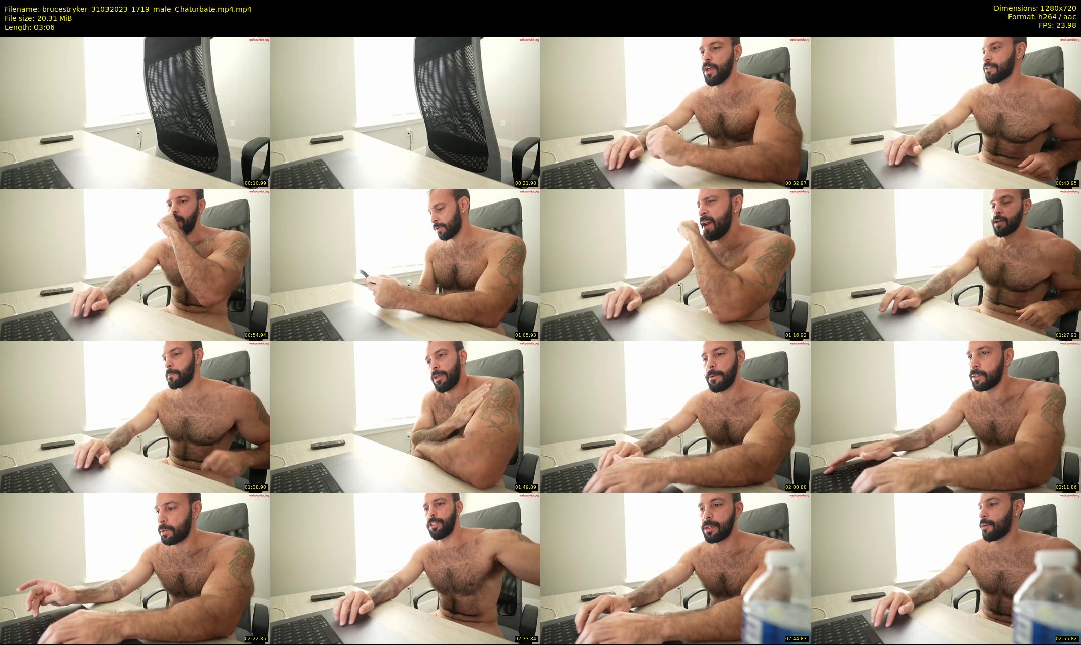 brucestryker — 4 minute Chaturbate male cam show recording, 720p, Mar 31, 2023