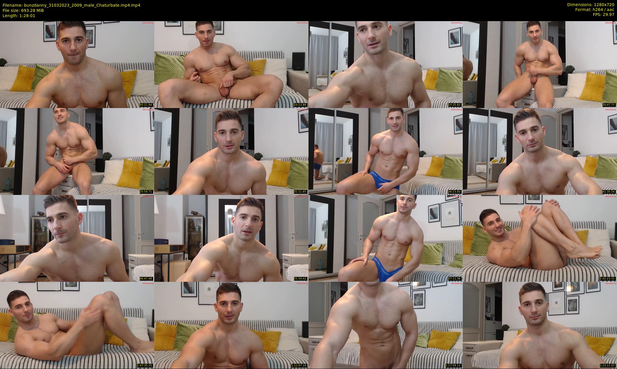 bunzdanny — 89 minute Chaturbate male cam show recording, 720p, Mar 31, 2023