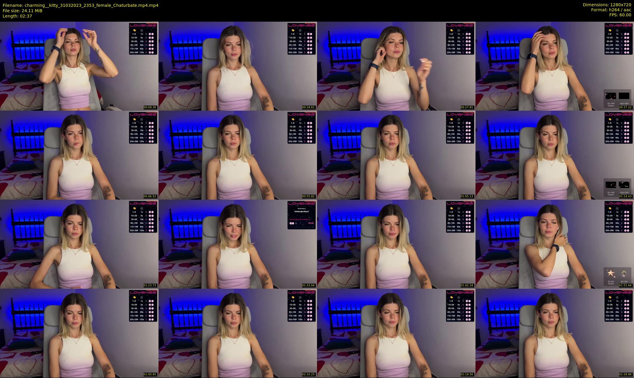 charming__kitty — 3 minute Chaturbate female cam show recording, 720p, Mar 31, 2023