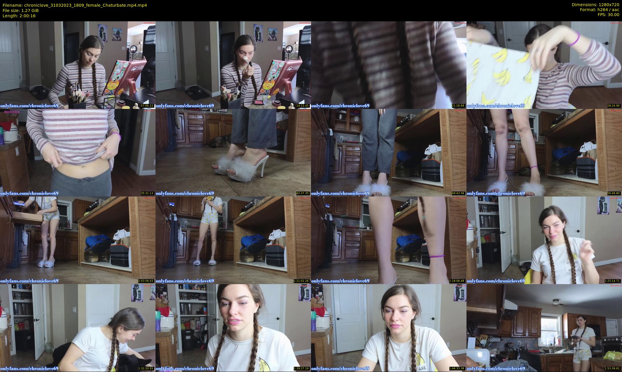 chroniclove — 121 minute Chaturbate female cam show recording, 720p, Mar 31, 2023