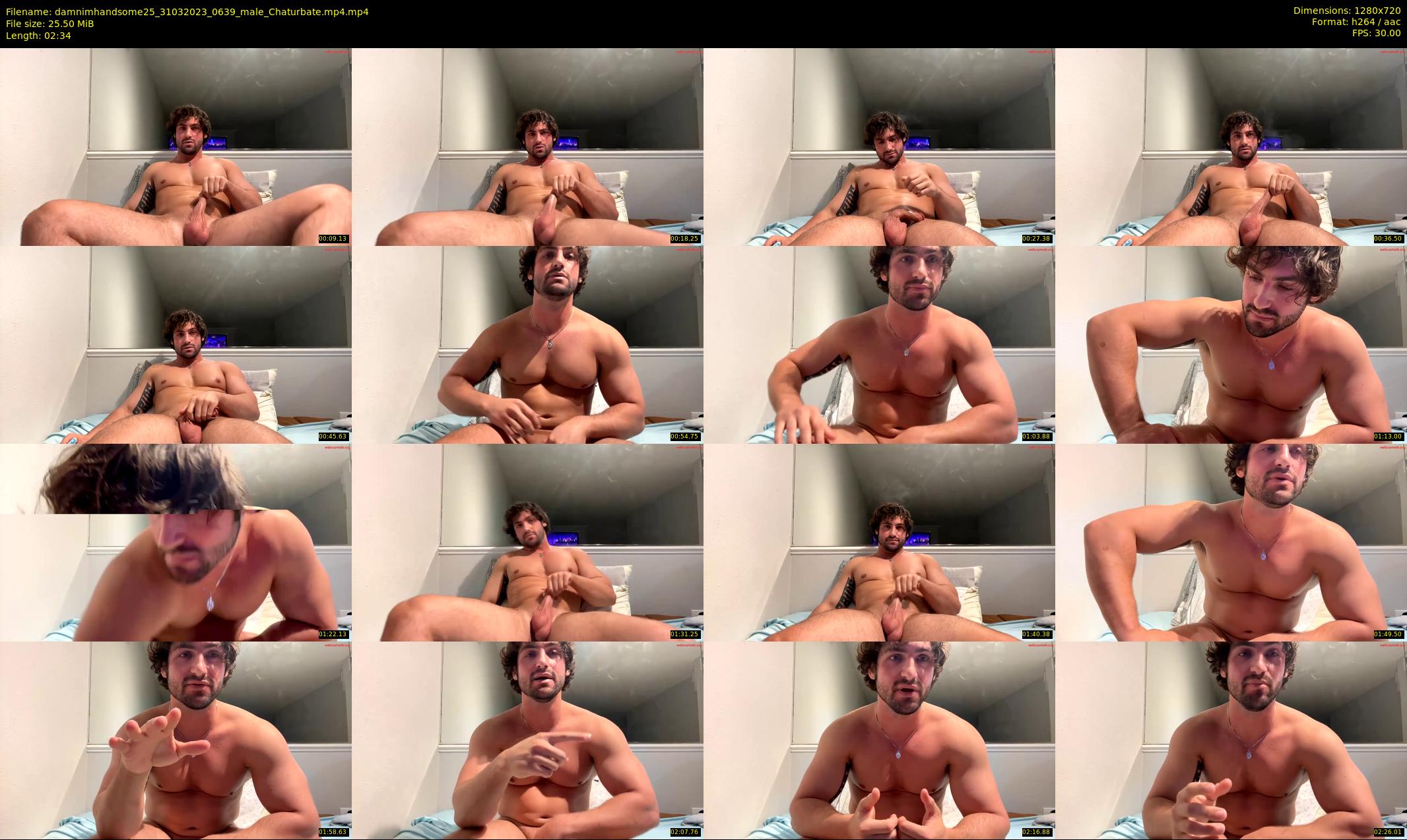damnimhandsome25 — 3 minute Chaturbate male cam show recording, 720p, Mar 31, 2023