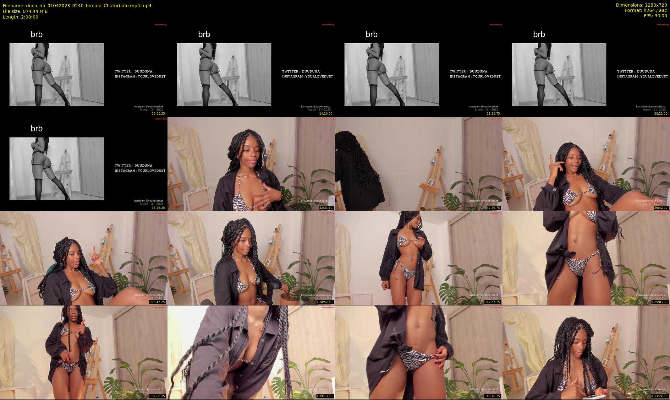 duna_du — 120 minute Chaturbate female cam show recording, 720p, Apr 1, 2023