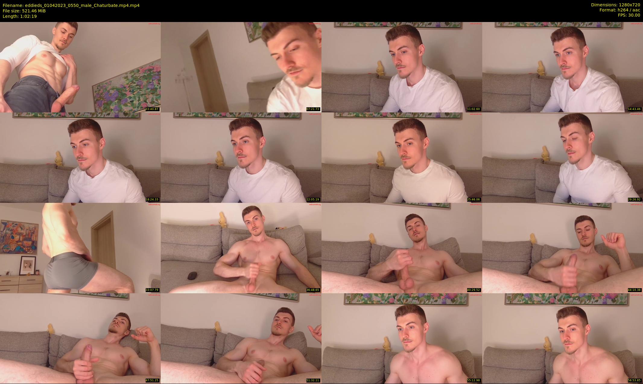 eddieds — 63 minute Chaturbate male cam show recording, 720p, Apr 1, 2023