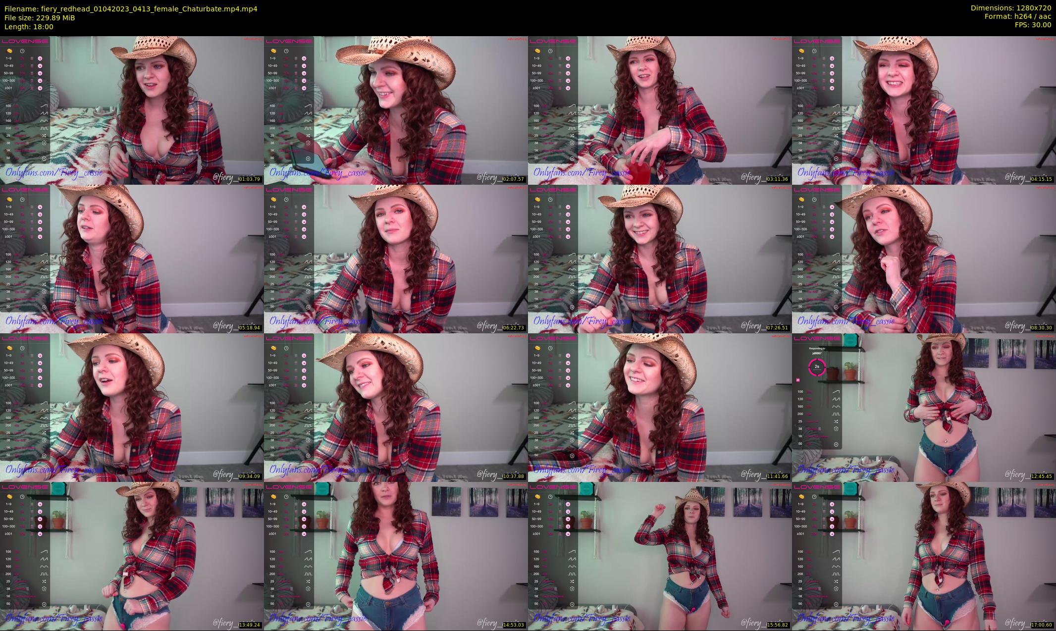 fiery_redhead — 18 minute Chaturbate female cam show recording, 720p, Apr 1, 2023
