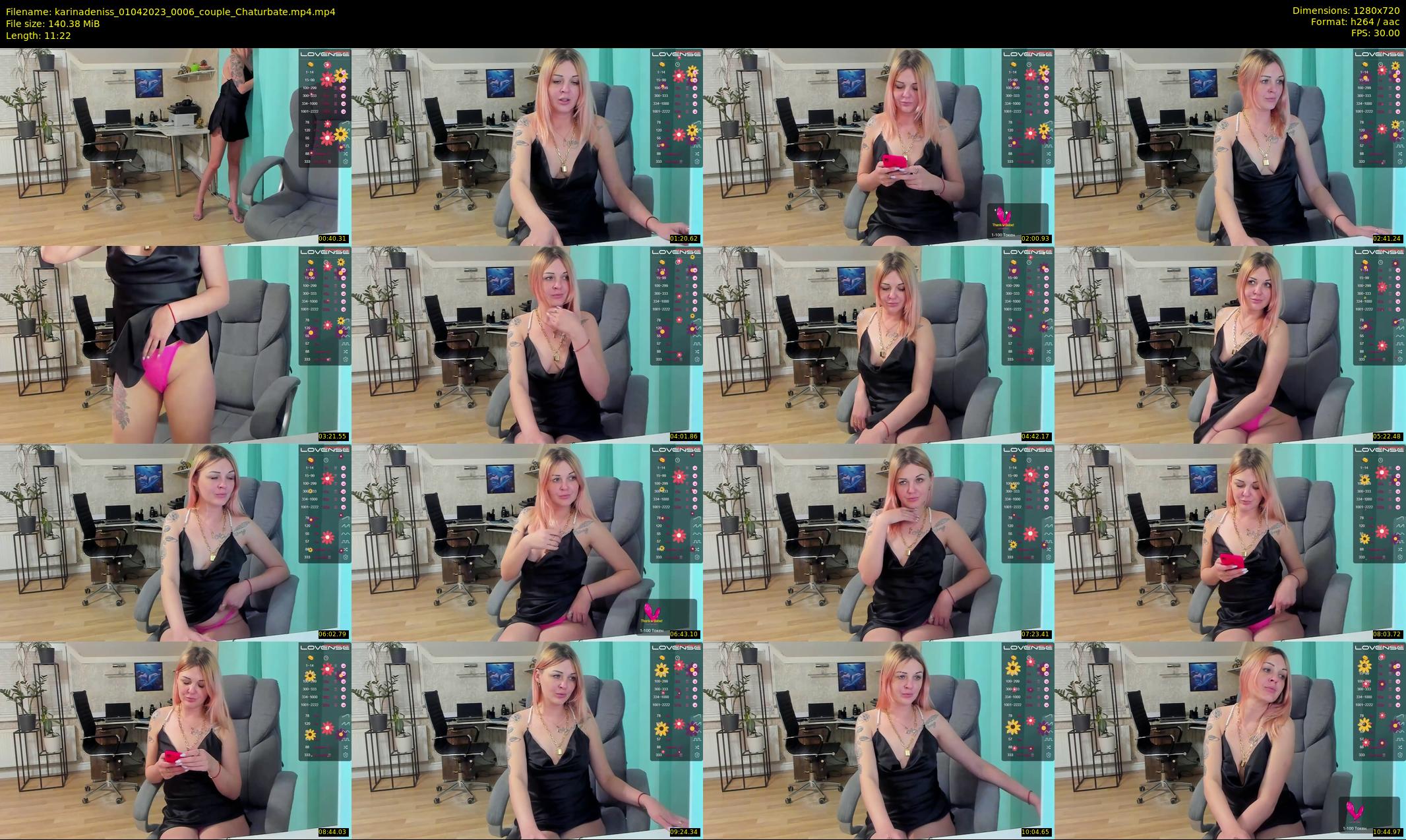 karinadeniss — 12 minute Chaturbate couple cam show recording, 720p, Apr 1, 2023