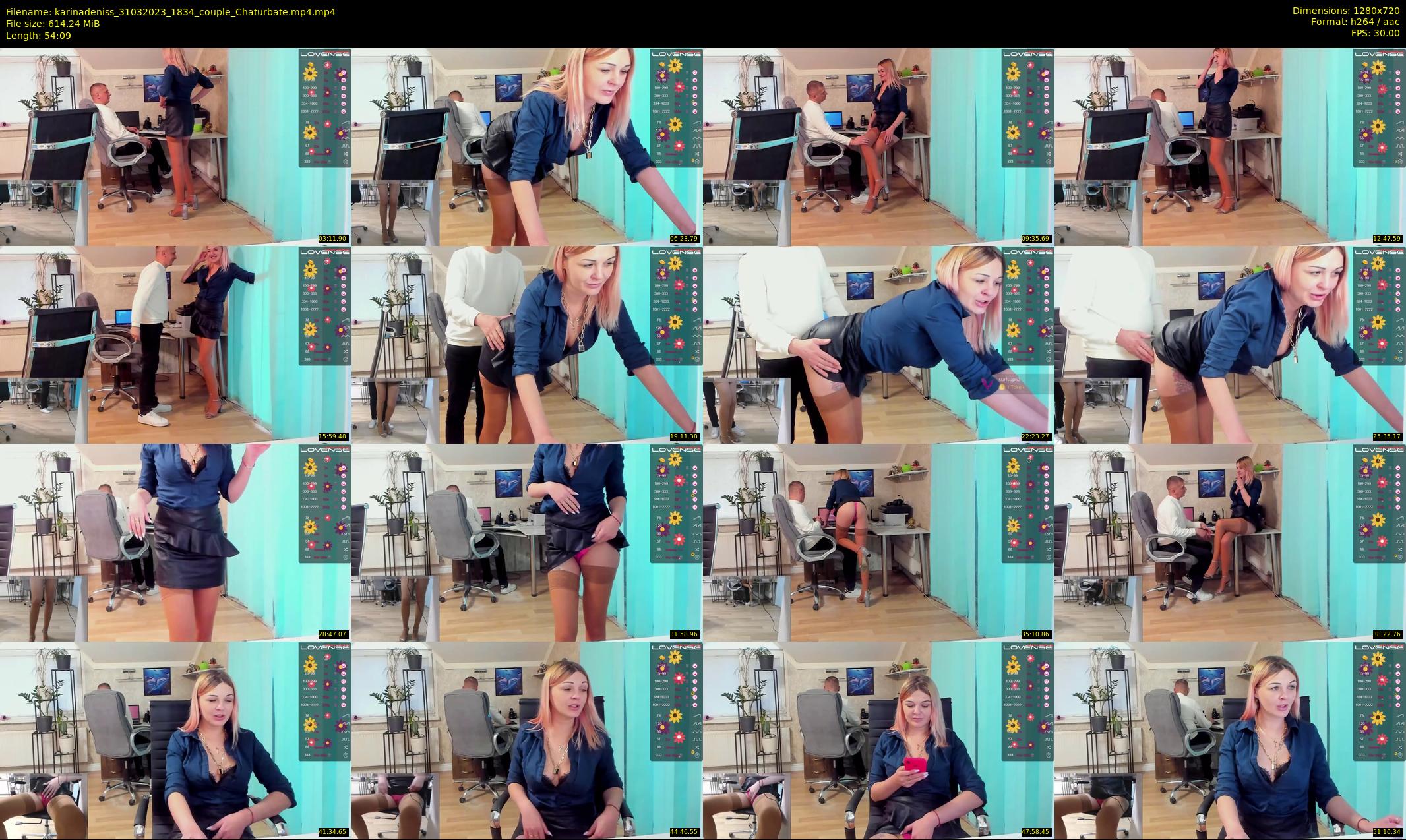 karinadeniss — 55 minute Chaturbate couple cam show recording, 720p, Mar 31, 2023