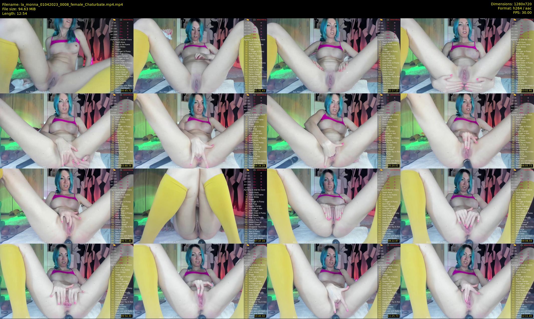 la_monna — 13 minute Chaturbate female cam show recording, 720p, Apr 1, 2023