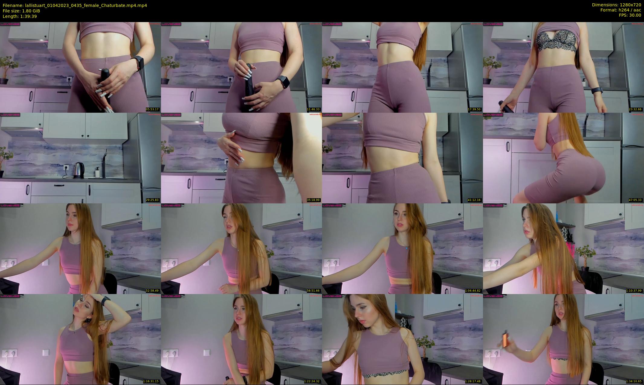 lallistuart — 100 minute Chaturbate female cam show recording, 720p, Apr 1, 2023
