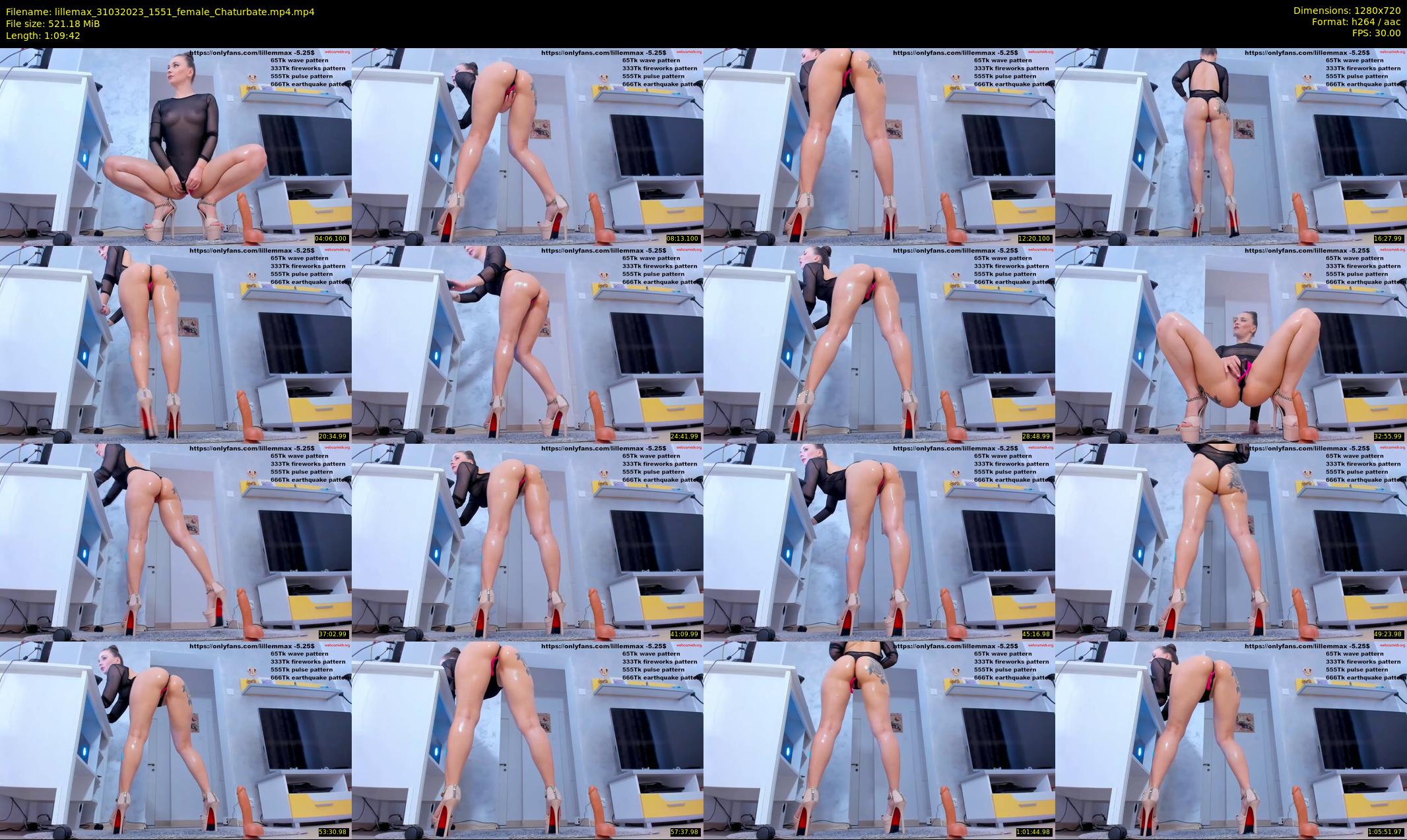 lillemax — 70 minute Chaturbate female cam show recording, 720p, Mar 31, 2023