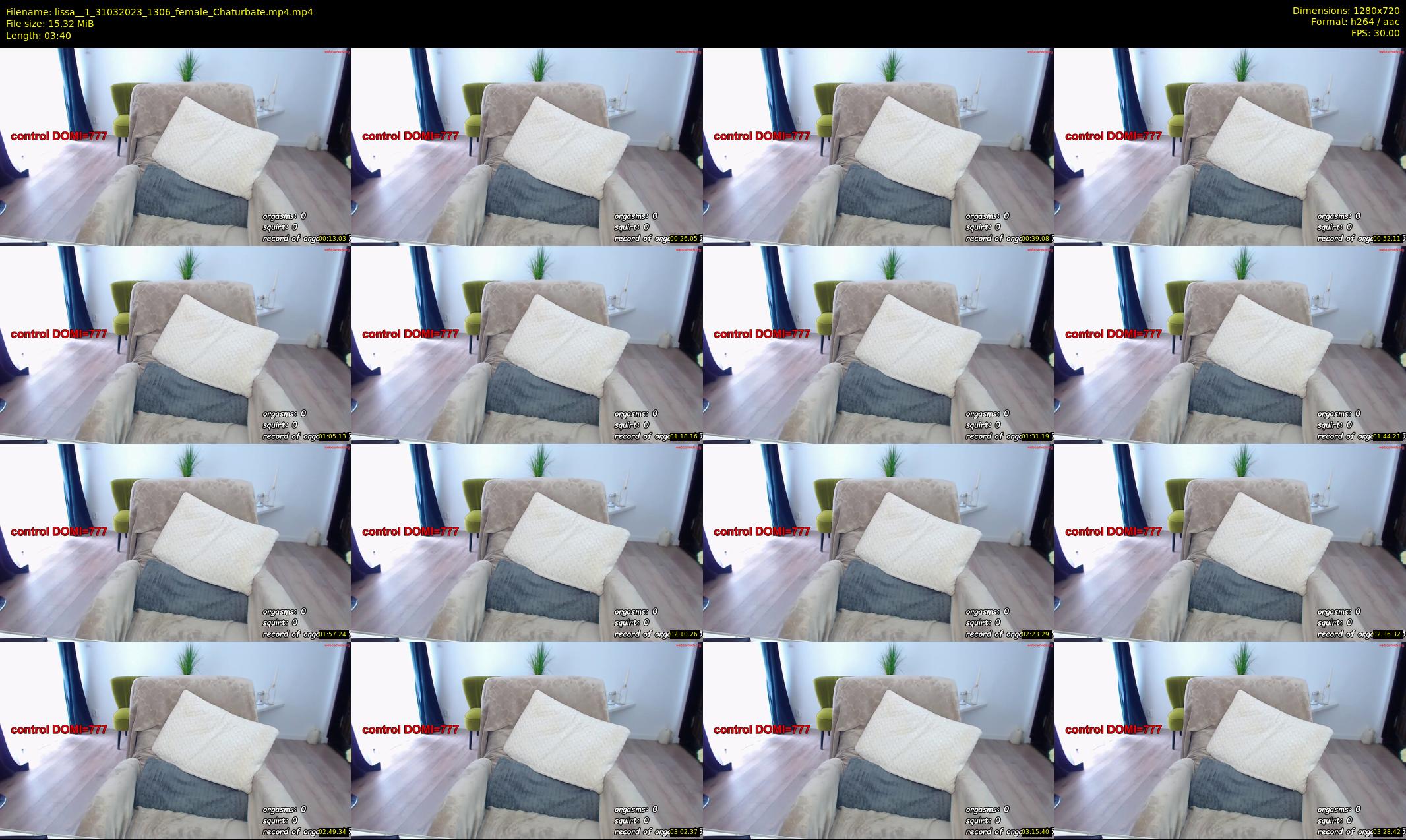 lissa__1 — 4 minute Chaturbate female cam show recording, 720p, Mar 31, 2023