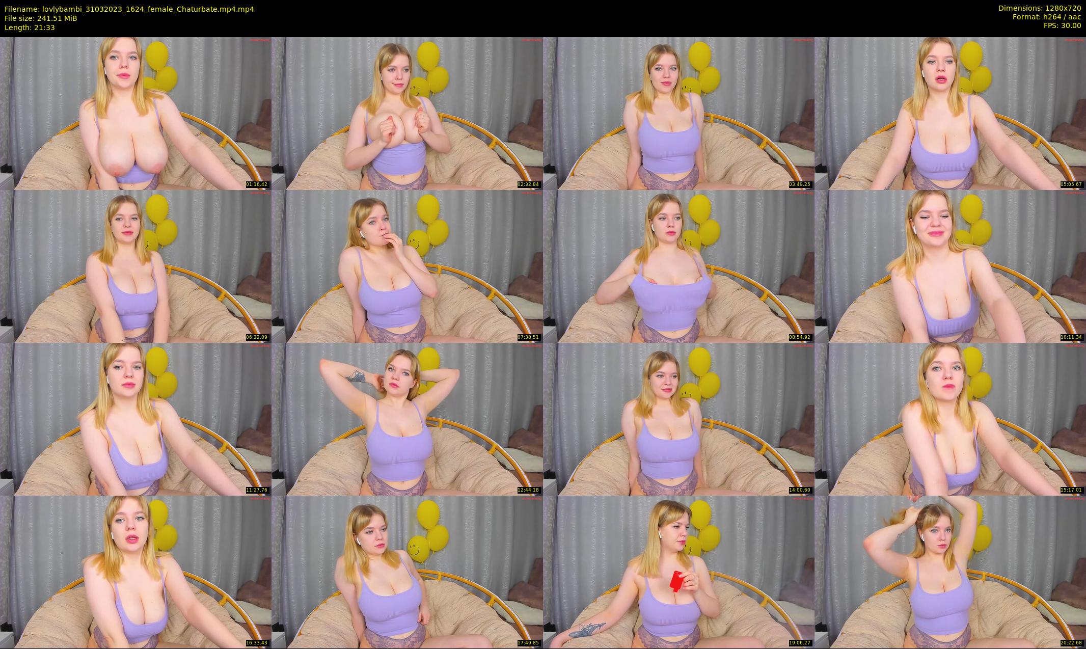 lovlybambi — 22 minute Chaturbate female cam show recording, 720p, Mar 31, 2023