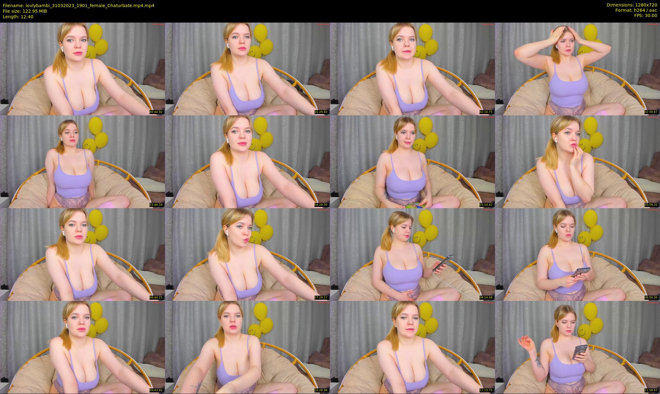 lovlybambi — 13 minute Chaturbate female cam show recording, 720p, Mar 31, 2023