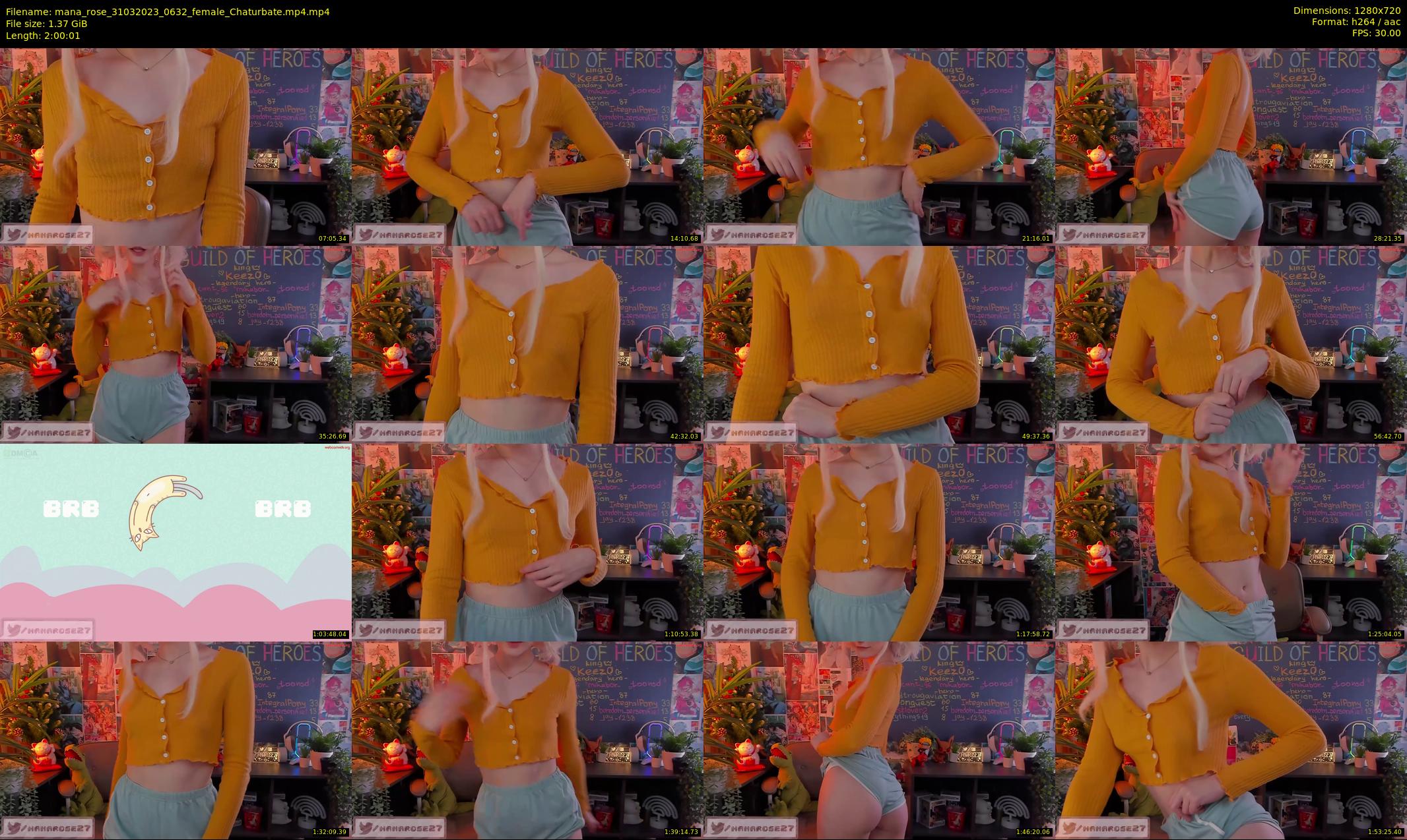 mana_rose — 121 minute Chaturbate female cam show recording, 720p, Mar 31, 2023