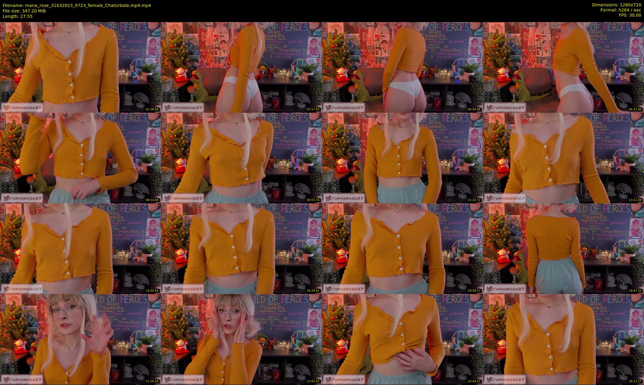 mana_rose — 28 minute Chaturbate female cam show recording, 720p, Mar 31, 2023