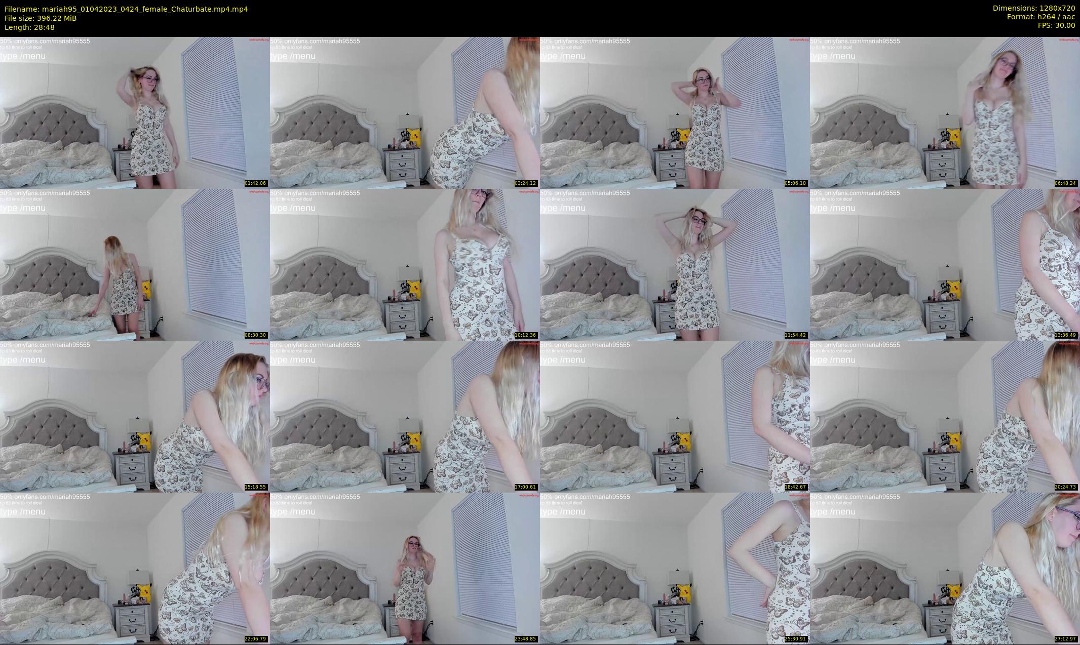 mariah95 — 29 minute Chaturbate female cam show recording, 720p, Apr 1, 2023
